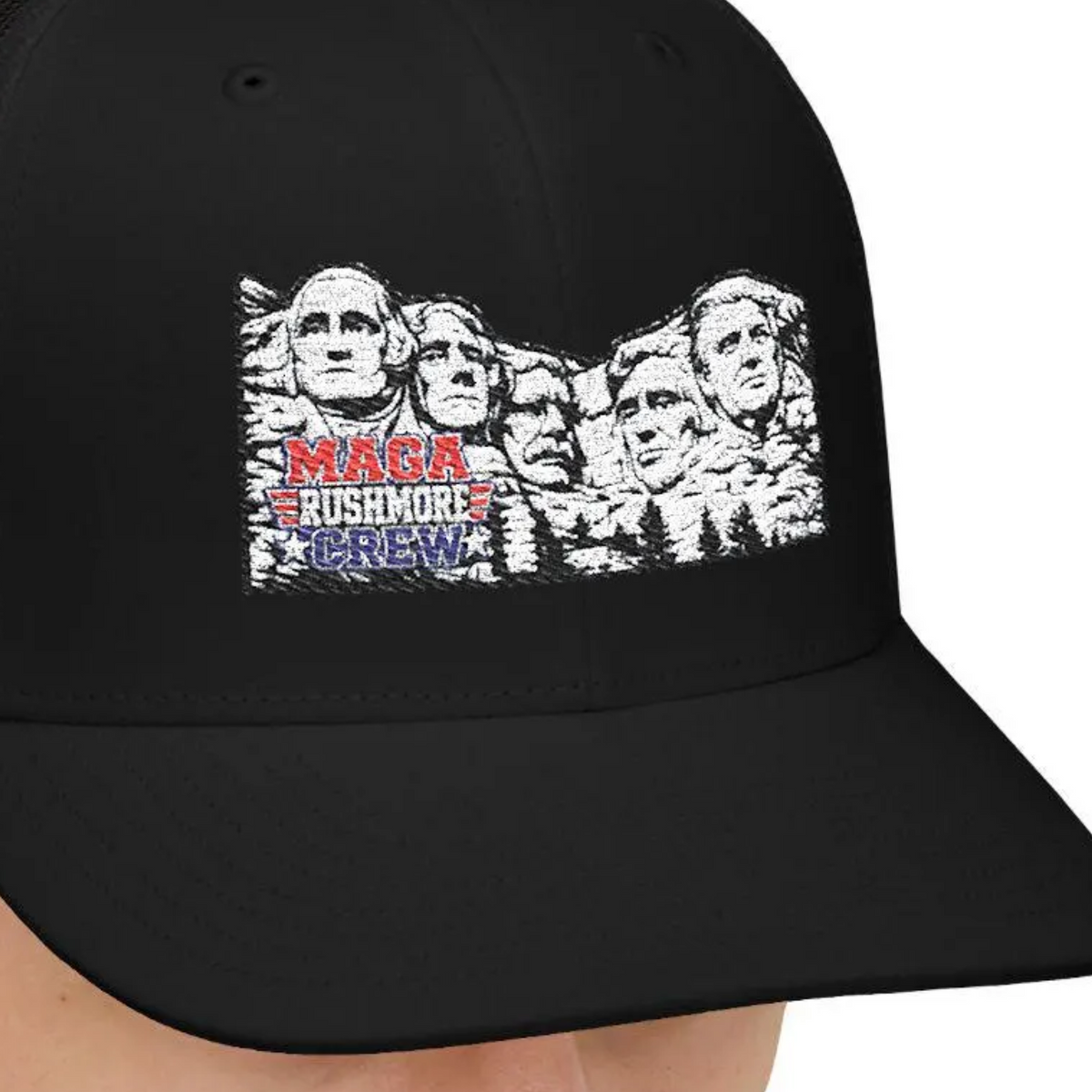 MAGA Rushmore Crew Embroidered Richardson 112 Trucker Cap