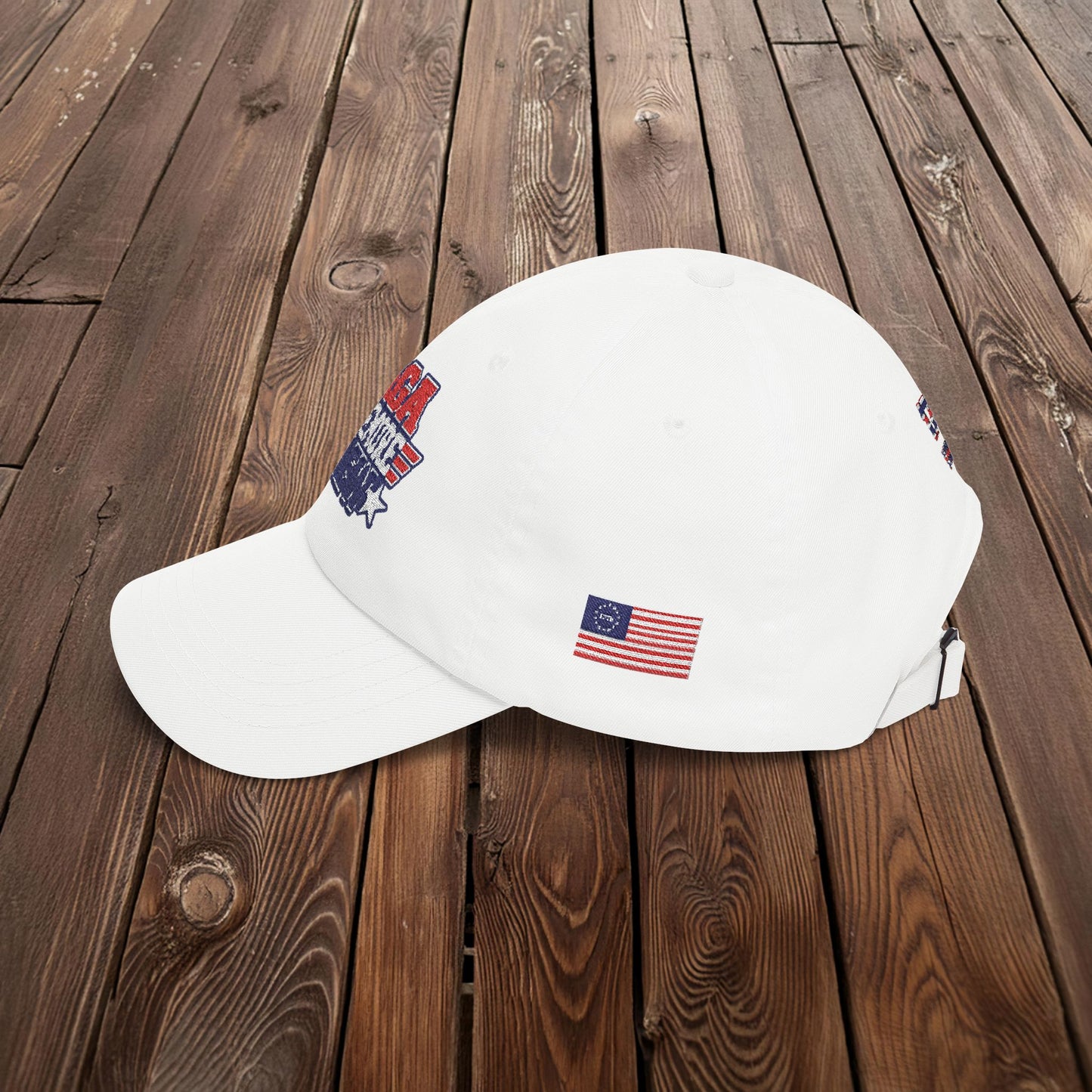 Patriotic "MAGA RUSHMORE CREW" Dad Cap — USA Flag Embroidered Baseball Hat