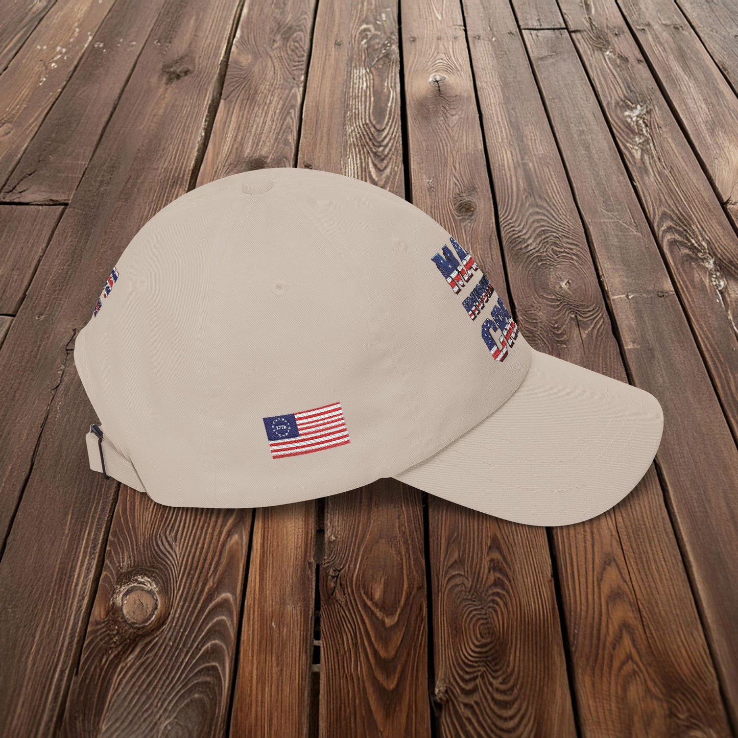 Patriotic "MAGA RUSHMORE CREW" Dad Cap — USA Flag Embroidered Baseball Hat