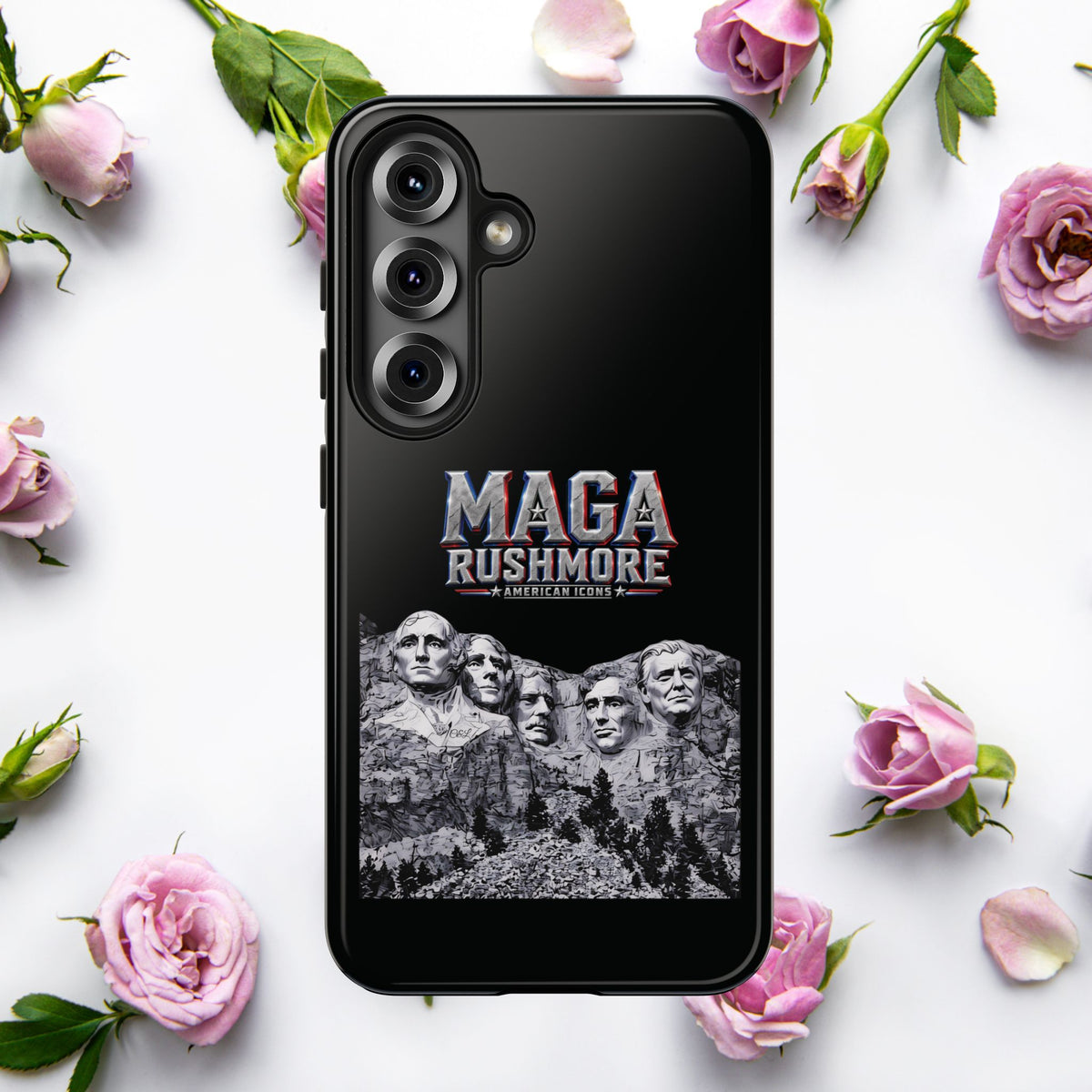 MAGA Rushmore Phone Case | Trump on Mount Rushmore iPhone & Samsung Case