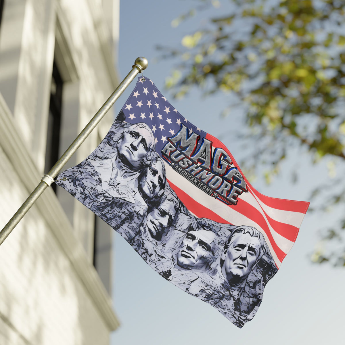 MAGA Rushmore American Icons Double-Sided Flag