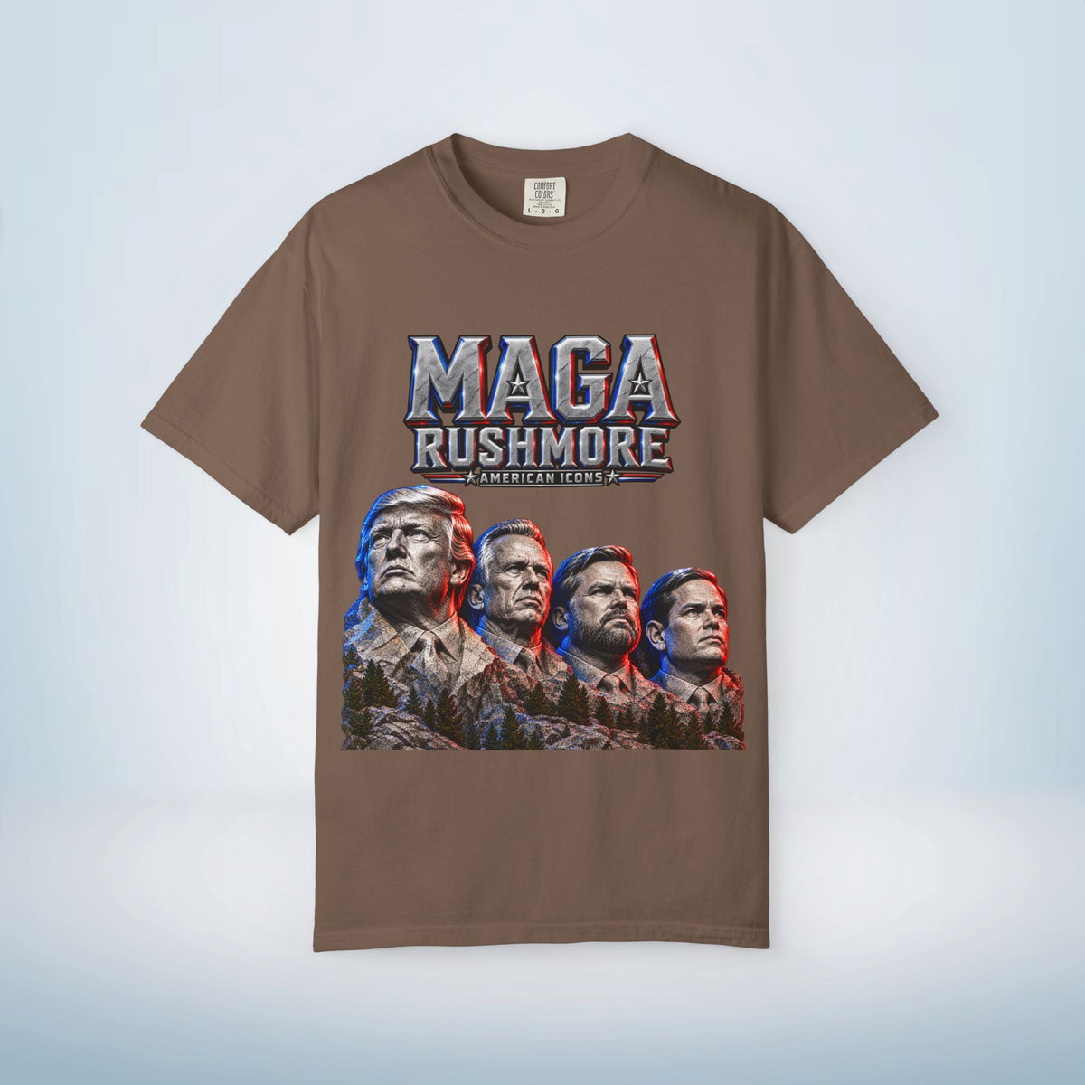 MAGA Rushmore American Icons Crewneck T-Shirt
