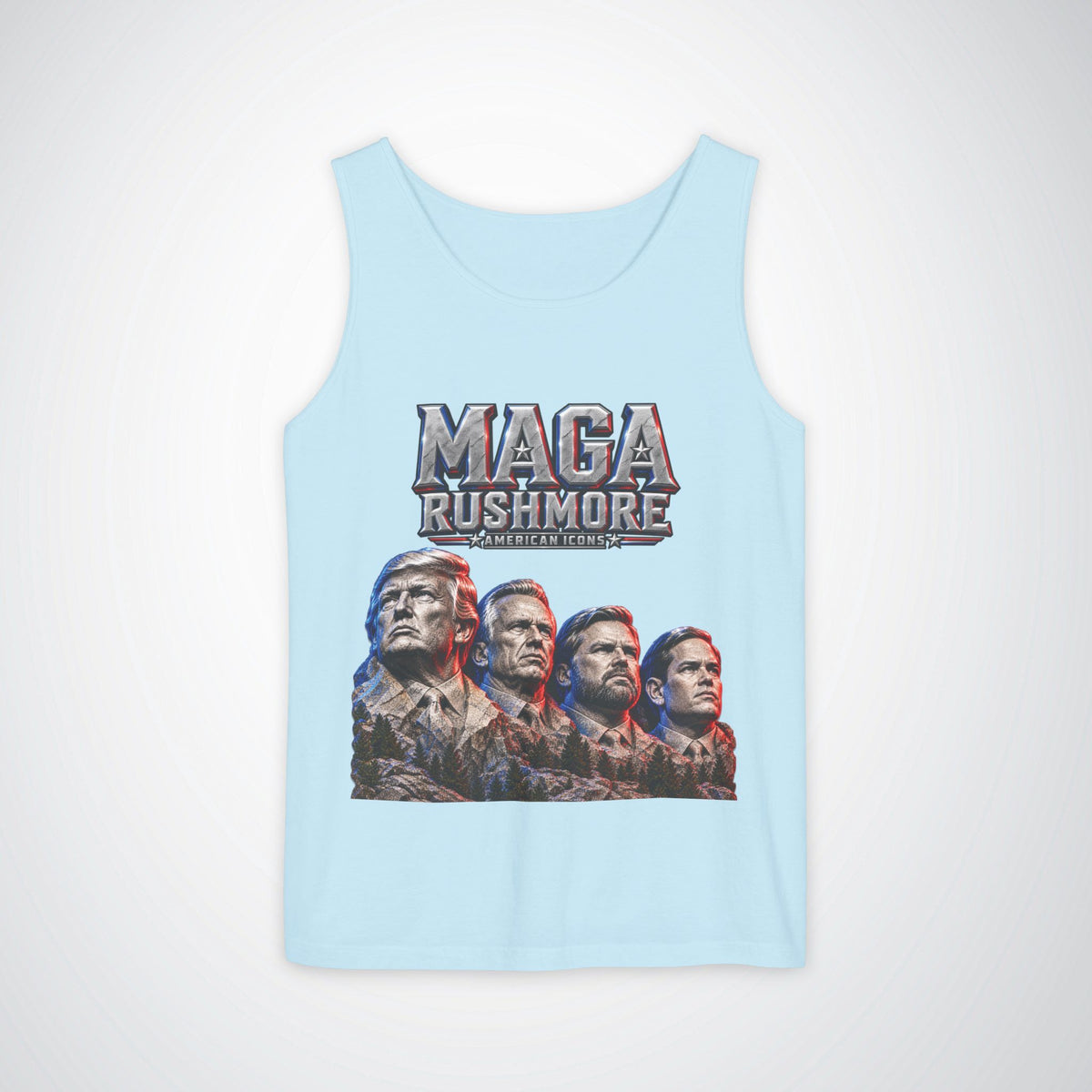 MAGA Rushmore Tank Top | American Icons Patriotic Shirt