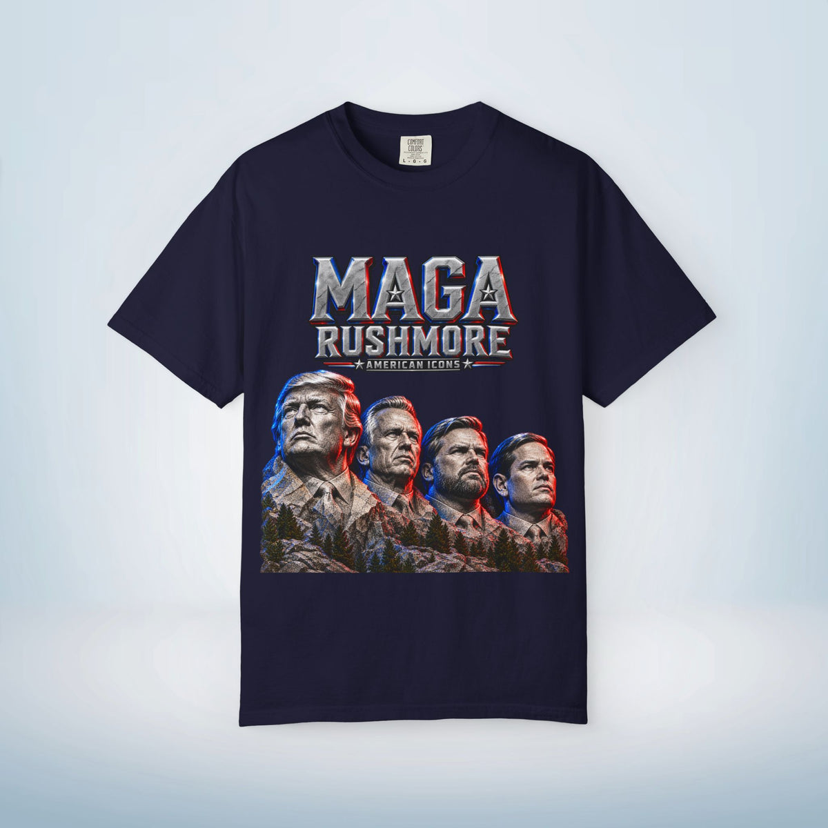 MAGA Rushmore American Icons Crewneck T-Shirt
