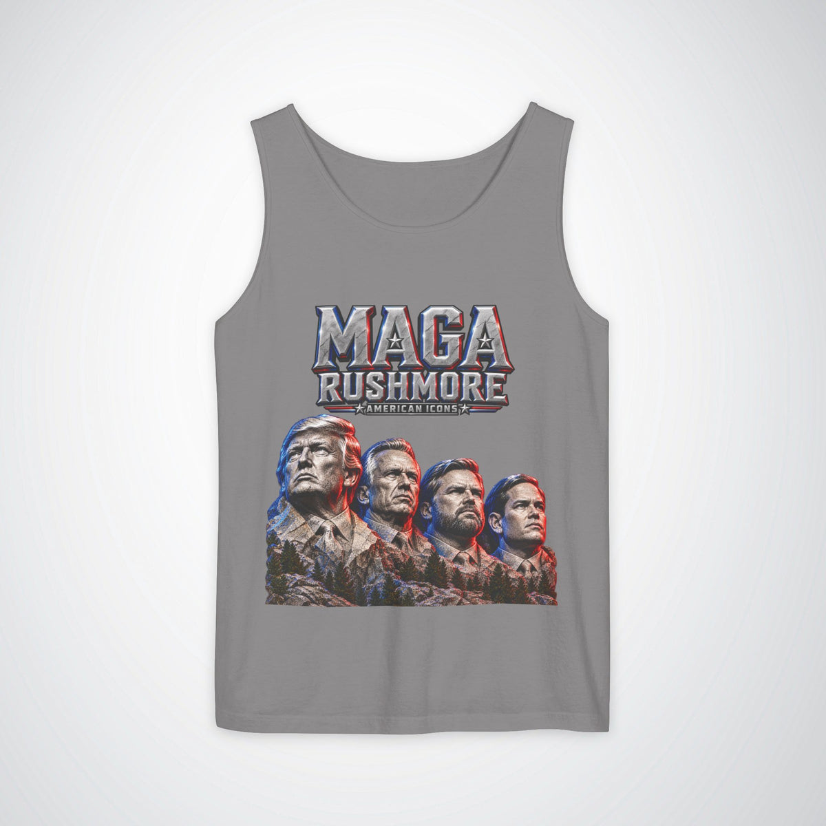 MAGA Rushmore Tank Top | American Icons Patriotic Shirt