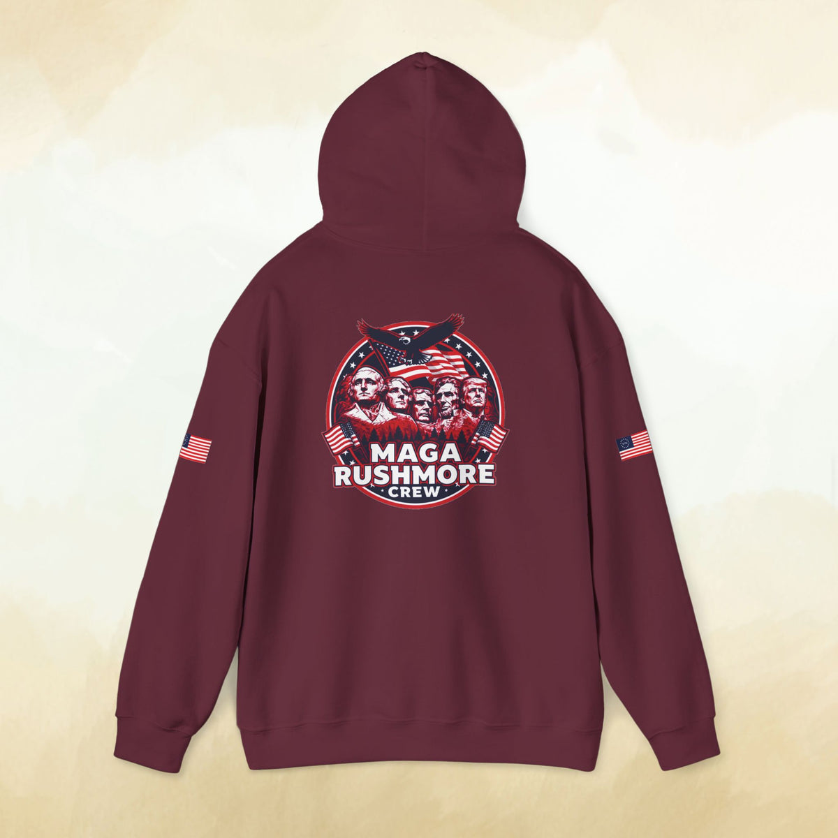 MAGA Rushmore Crew Presidential Graphic Hoodie - Bold Style - MAGA Rushmore Crew