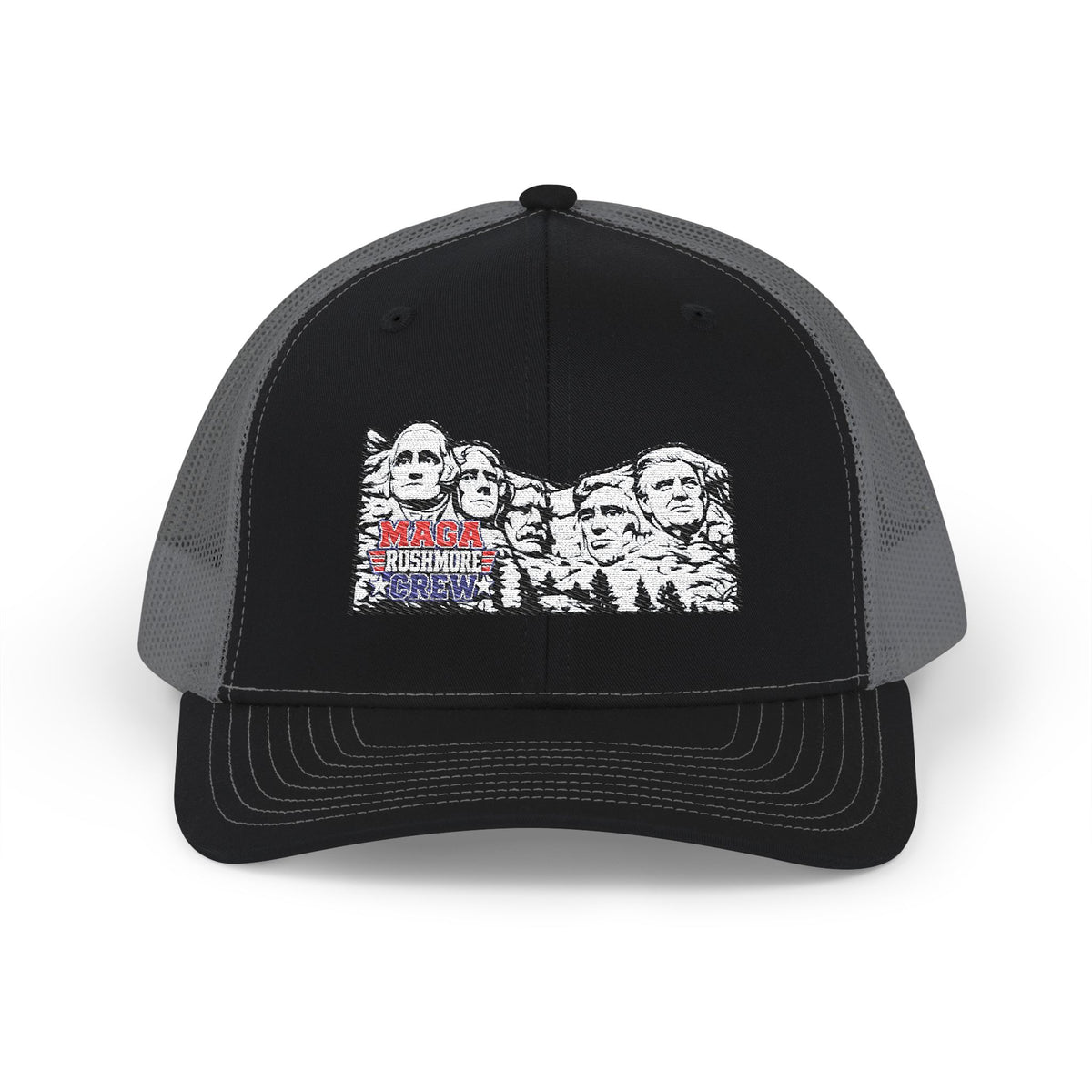 MAGA Rushmore Crew Embroidered Richardson 112 Trucker Cap