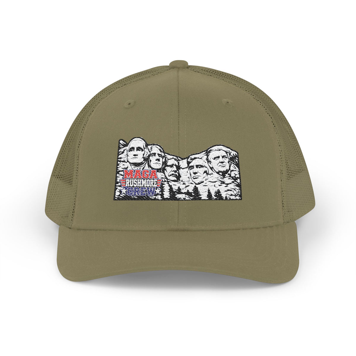 MAGA Rushmore Crew Embroidered Richardson 112 Trucker Cap