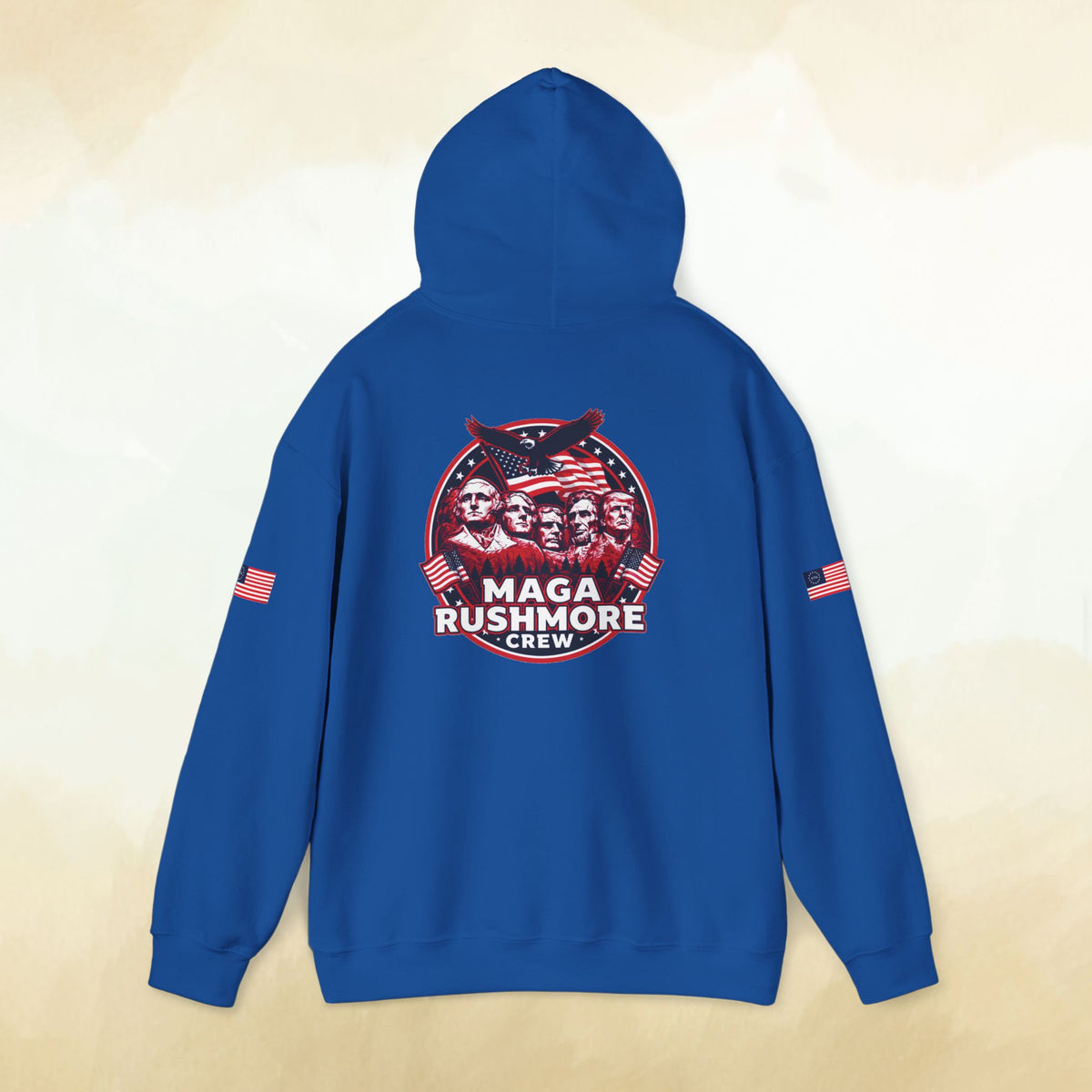 MAGA Rushmore Crew Presidential Graphic Hoodie - Bold Style - MAGA Rushmore Crew