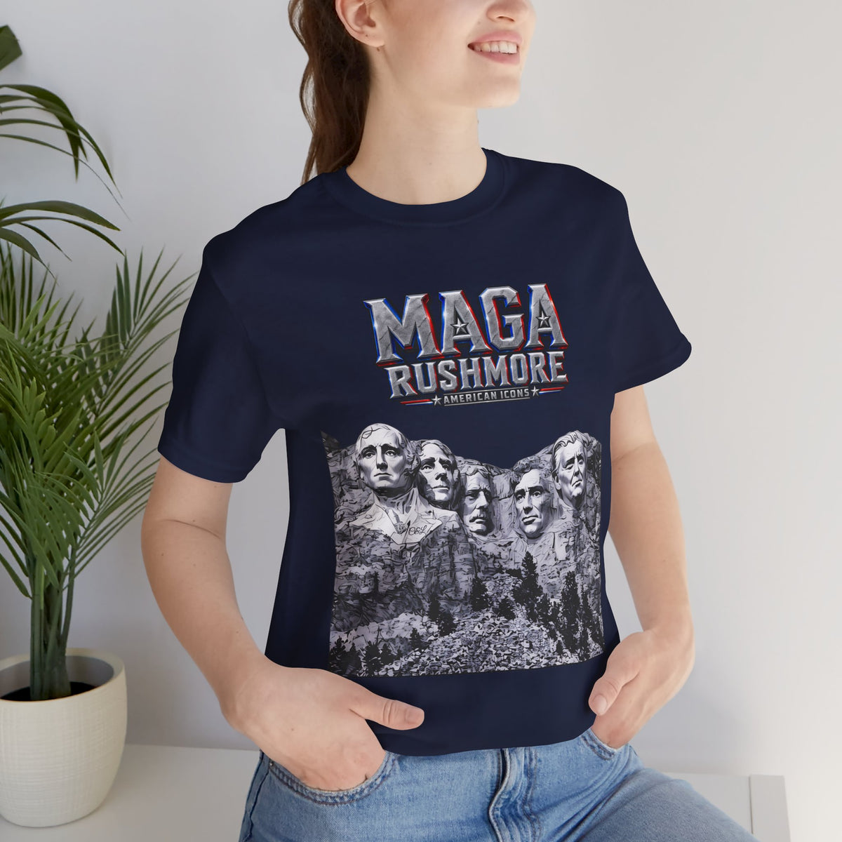 MAGA Rushmore Crew T-Shirt