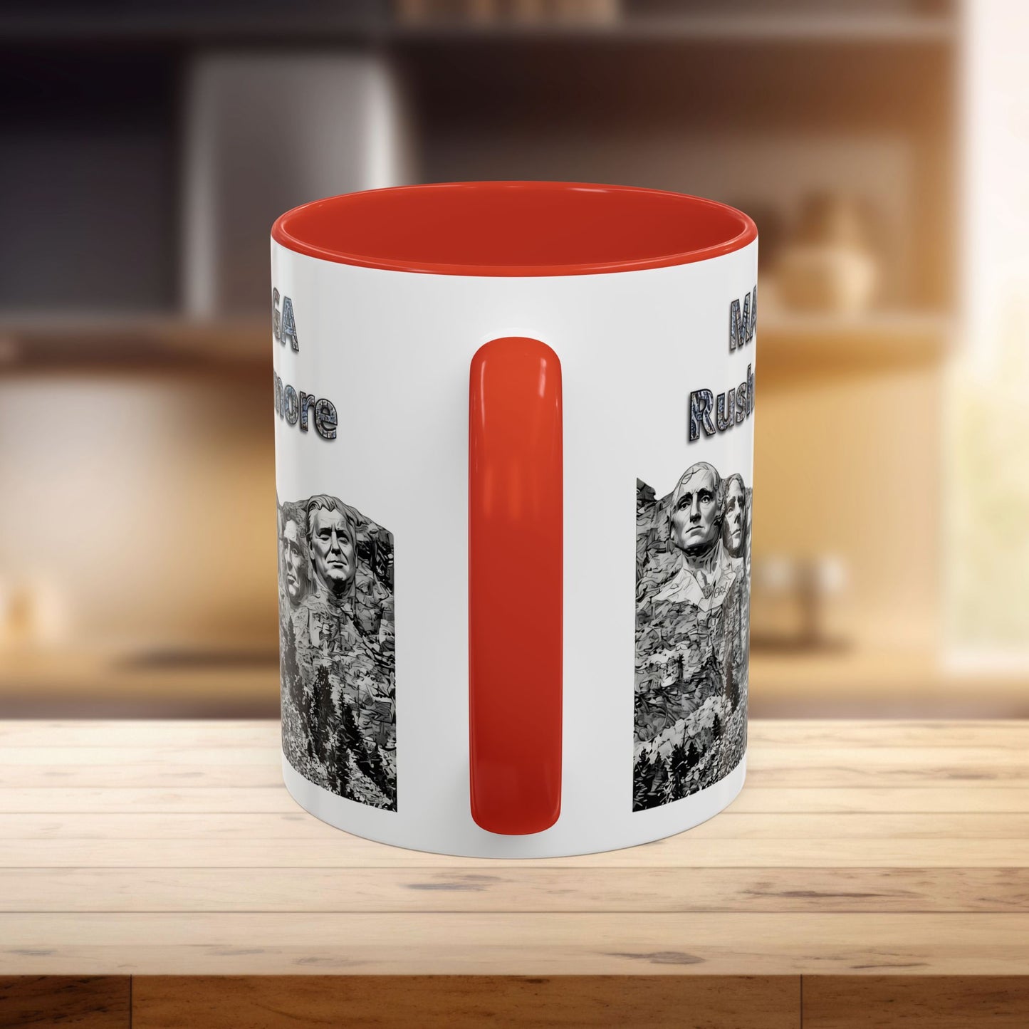 MAGA Rushmore White Mug | Political Coffee Cup for Politic Lovers, Gift for Democrats, Republicans, Election Enthusiasts, 11oz & 15oz