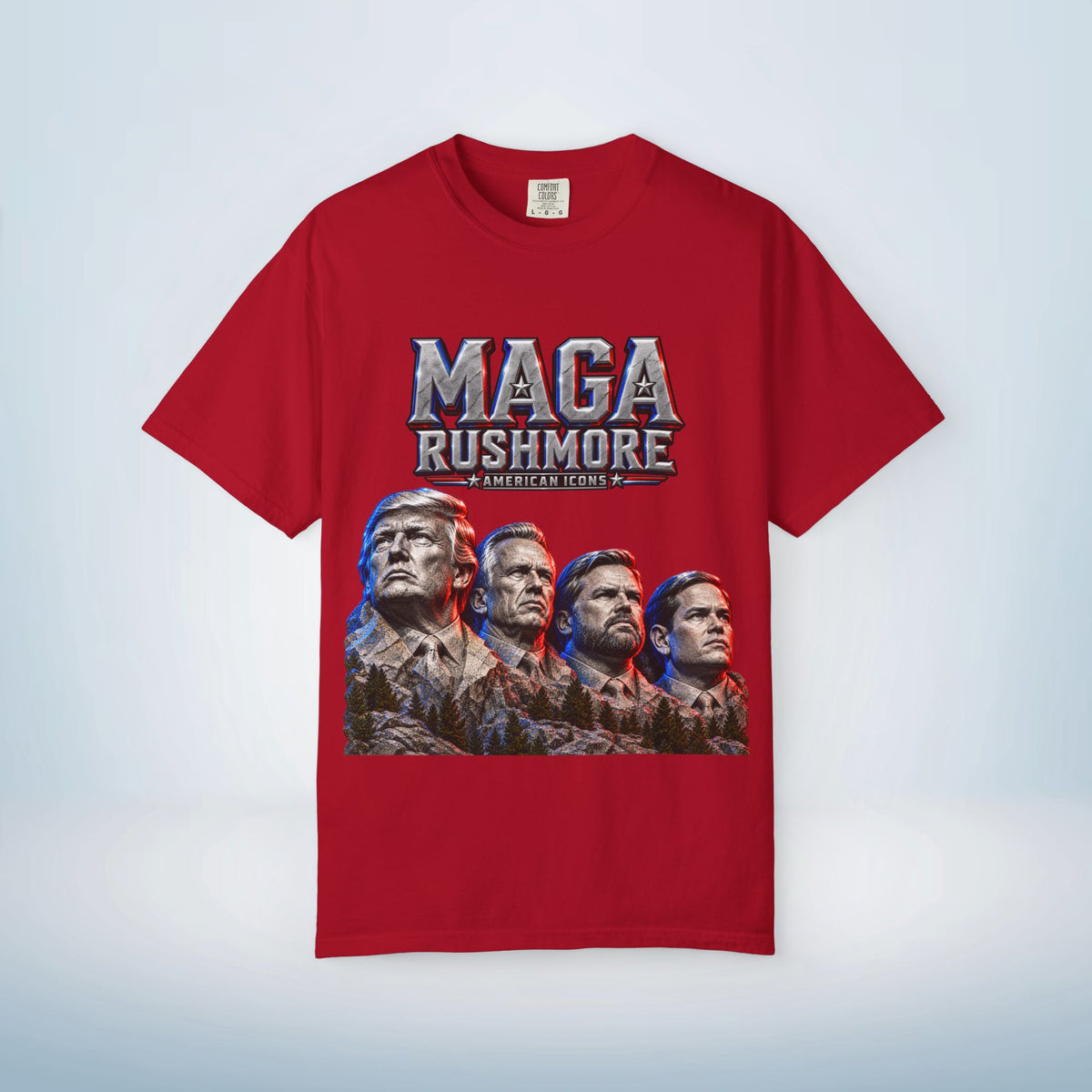 MAGA Rushmore American Icons Crewneck T-Shirt