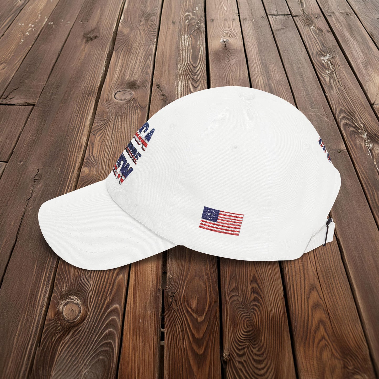 Patriotic "MAGA RUSHMORE CREW" Dad Cap — USA Flag Embroidered Baseball Hat