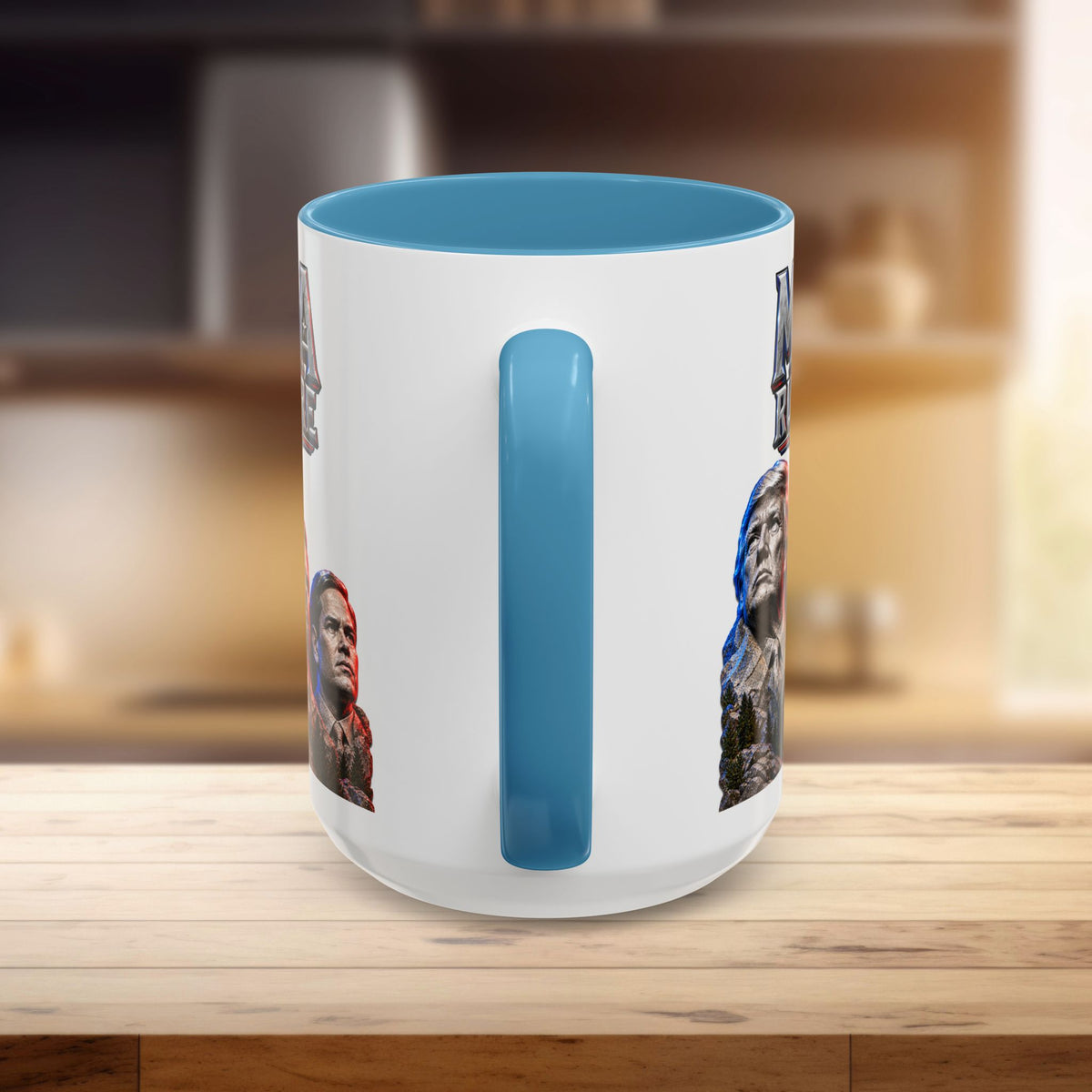 MAGA Rushmore Accent Mug | Trump American Icons Ceramic Coffee Cup