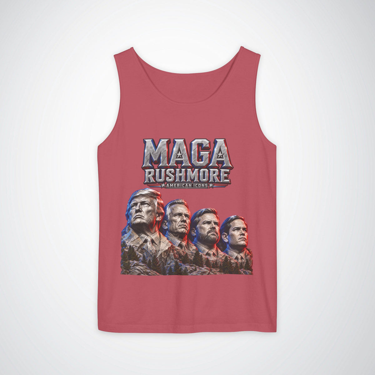 MAGA Rushmore Tank Top | American Icons Patriotic Shirt