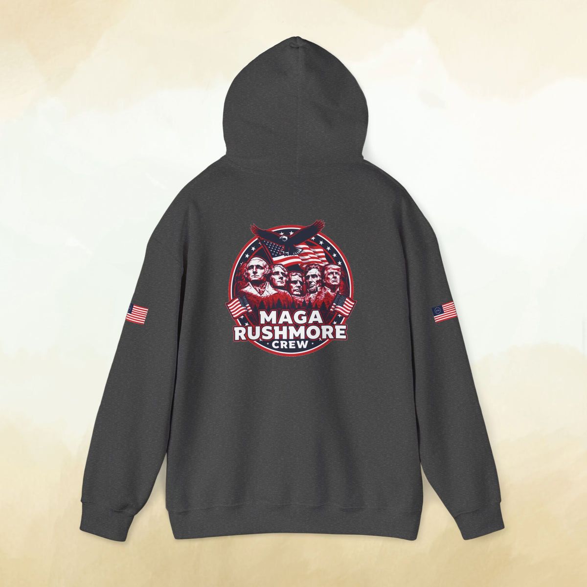 MAGA Rushmore Crew Presidential Graphic Hoodie - Bold Style - MAGA Rushmore Crew