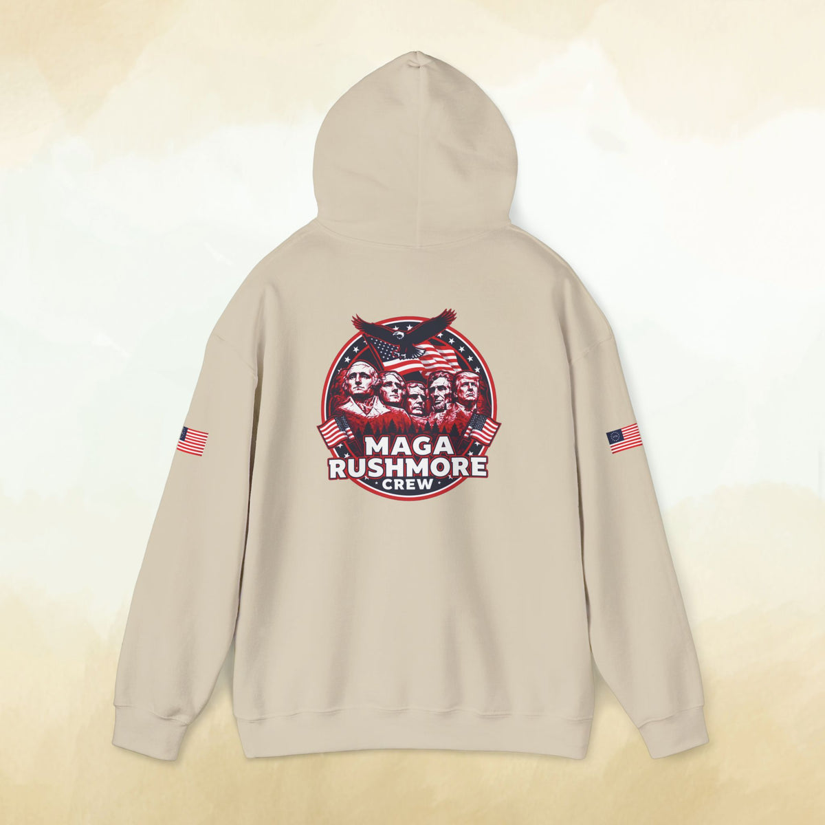 MAGA Rushmore Crew Presidential Graphic Hoodie - Bold Style - MAGA Rushmore Crew