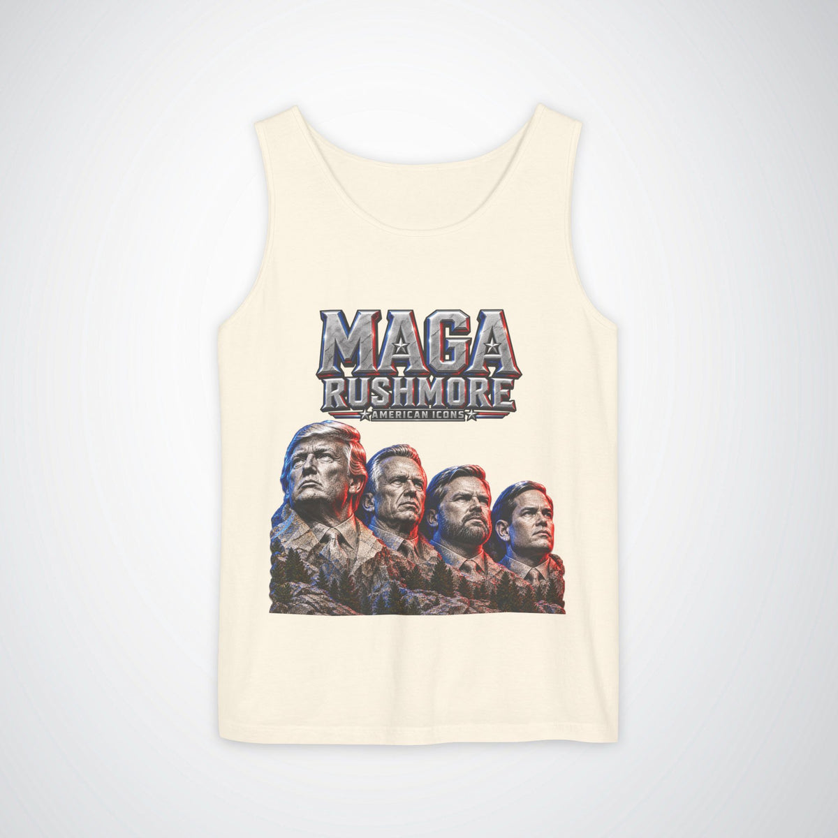 MAGA Rushmore Tank Top | American Icons Patriotic Shirt
