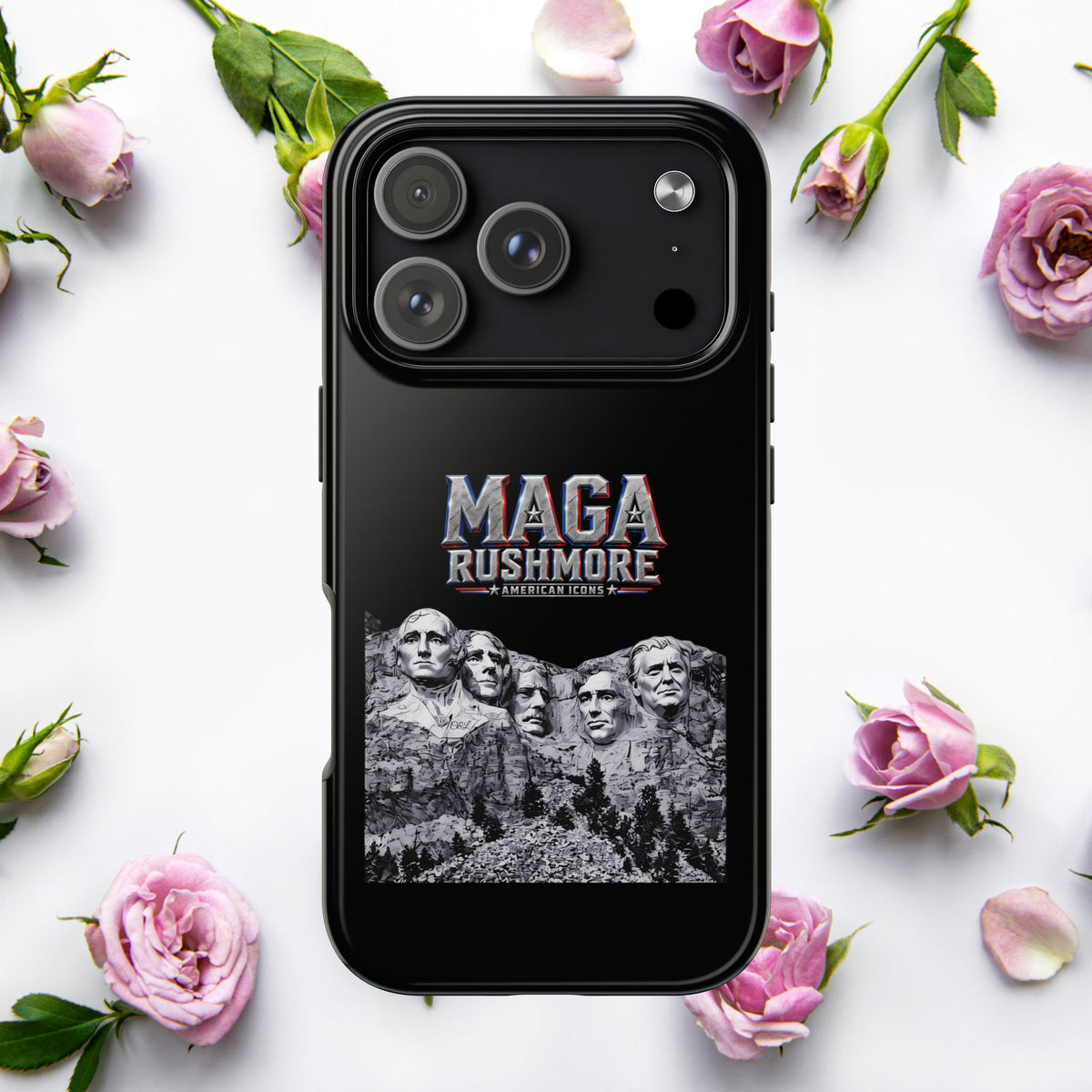 MAGA Rushmore Phone Case | Trump on Mount Rushmore iPhone & Samsung Case