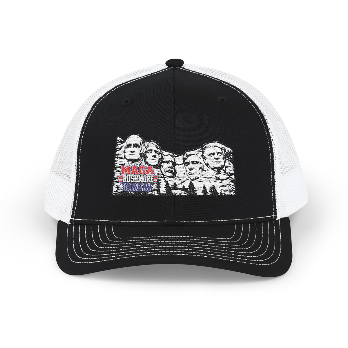 MAGA Rushmore Crew Embroidered Richardson 112 Trucker Cap