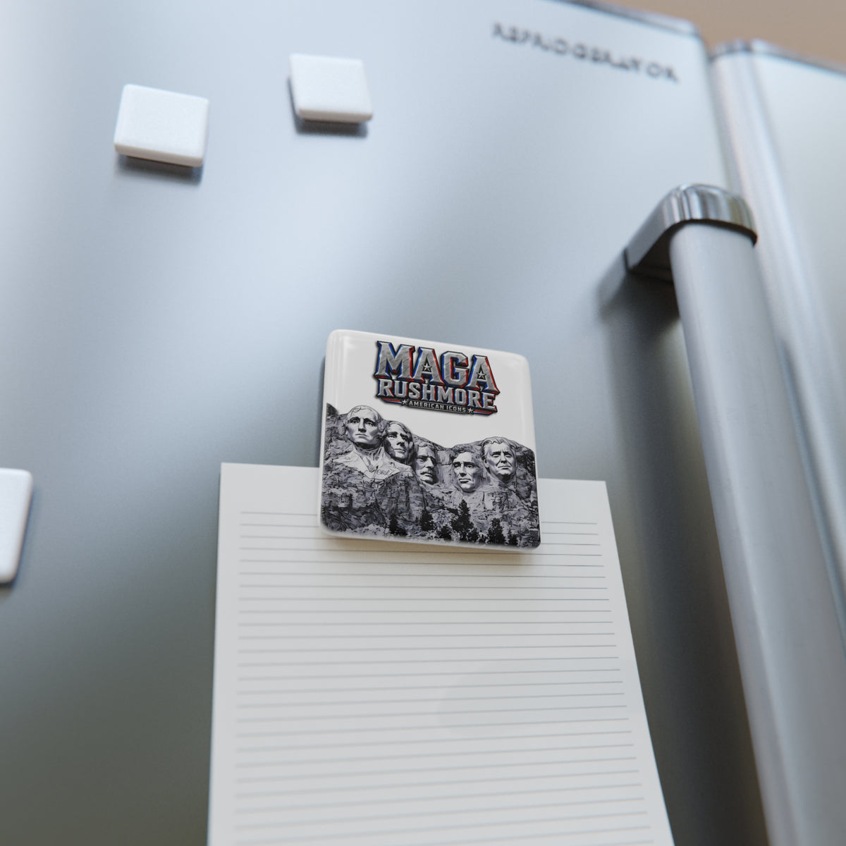 MAGA Rushmore Porcelain Magnet | Trump American Icons Fridge Decor