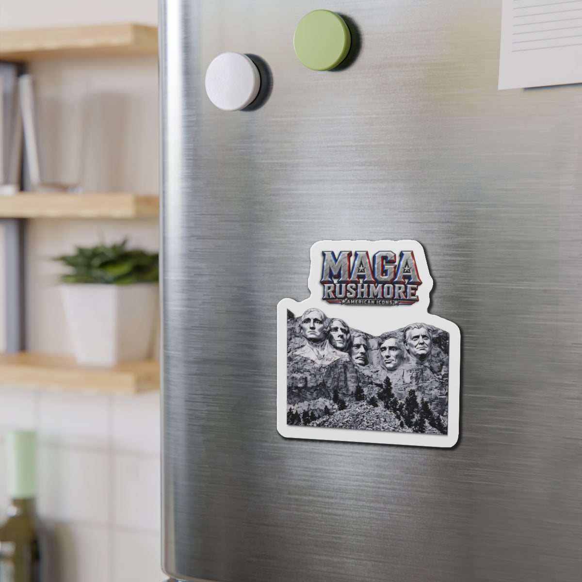Trump Fridge Magnet | MAGA Rushmore Die-Cut Vinyl