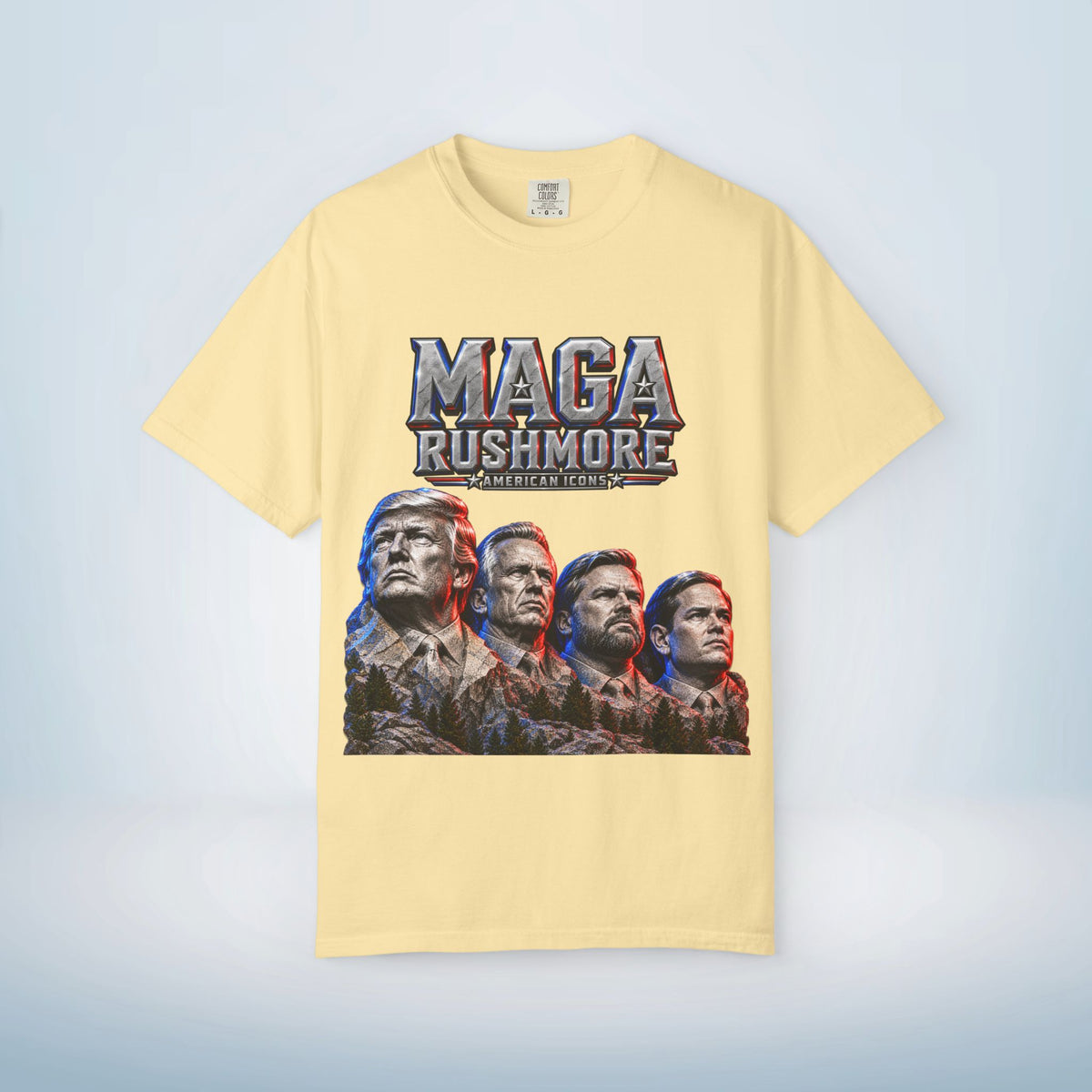 MAGA Rushmore American Icons Crewneck T-Shirt