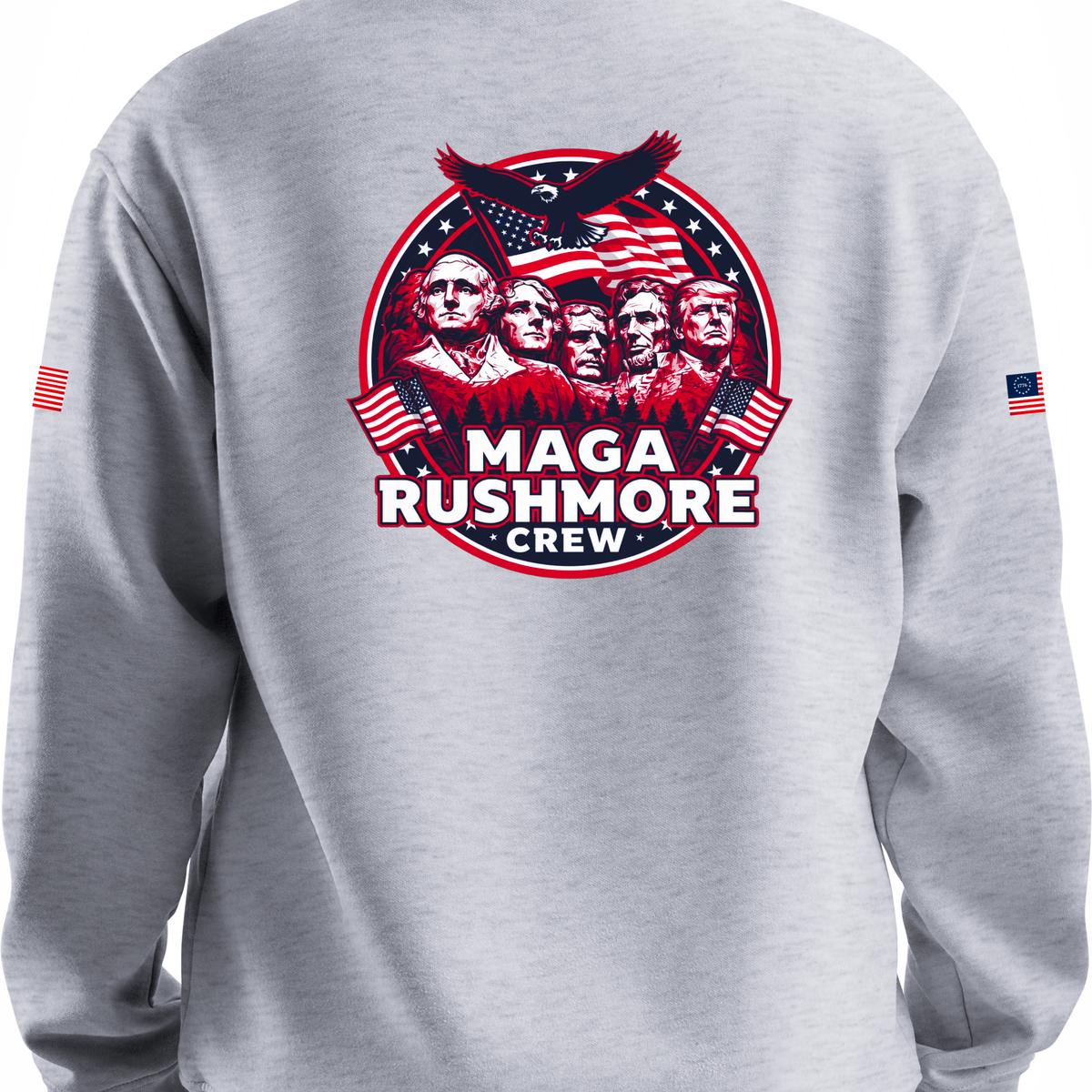 MAGA Rushmore Crew Presidential Graphic Hoodie - Bold Style - MAGA Rushmore Crew