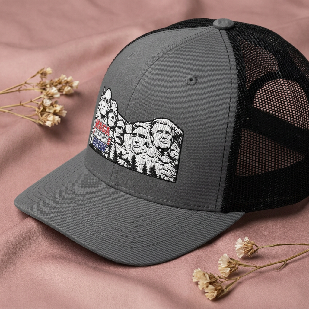 MAGA Rushmore Crew Embroidered Richardson 112 Trucker Cap