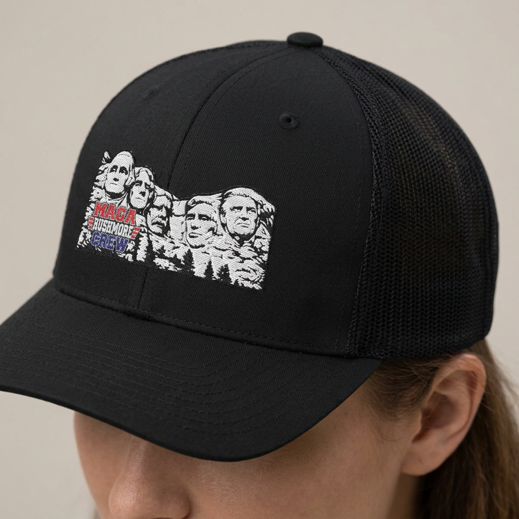MAGA Rushmore Crew Embroidered Richardson 112 Trucker Cap