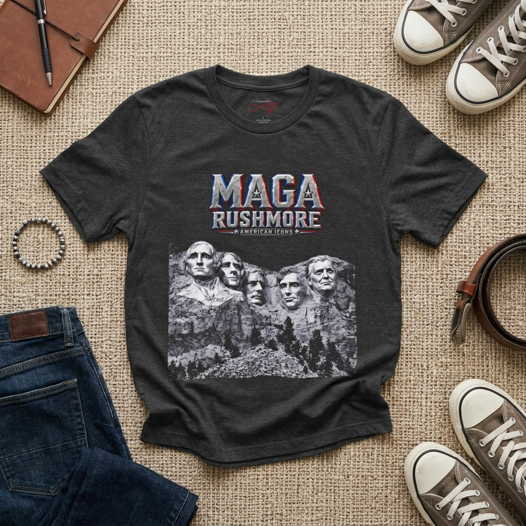 MAGA Rushmore Crew T-Shirt