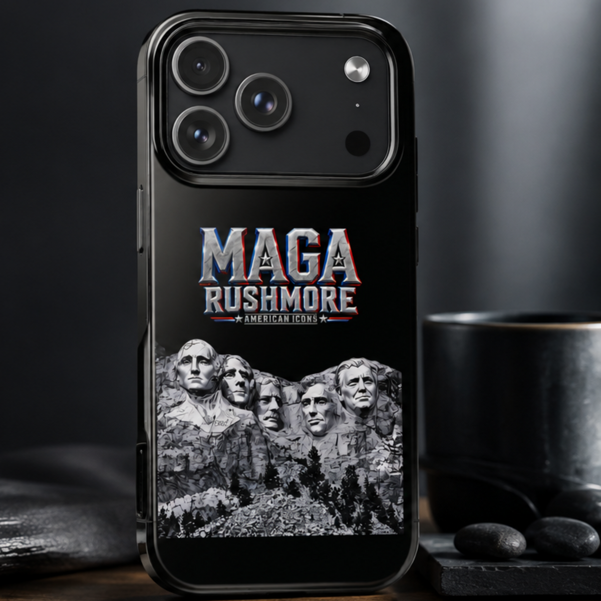 MAGA Rushmore Phone Case | Trump on Mount Rushmore iPhone & Samsung Case