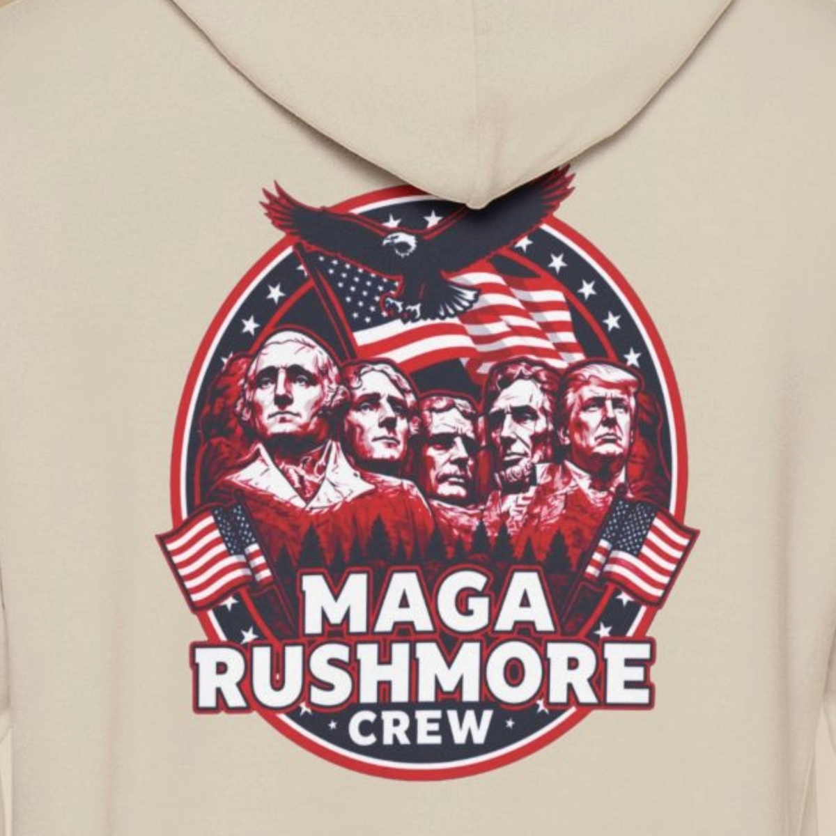 MAGA Rushmore Crew Presidential Graphic Hoodie - Bold Style - MAGA Rushmore Crew
