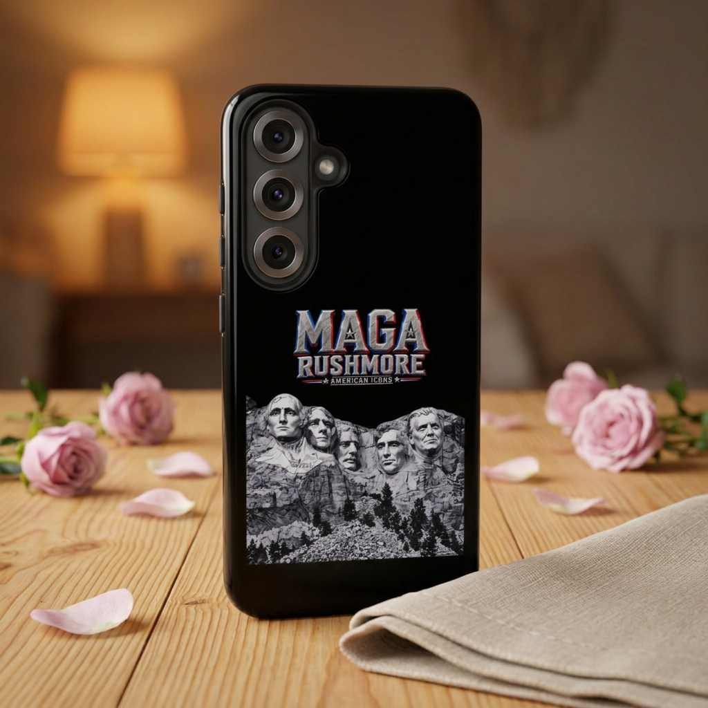MAGA Rushmore Phone Case | Trump on Mount Rushmore iPhone & Samsung Case