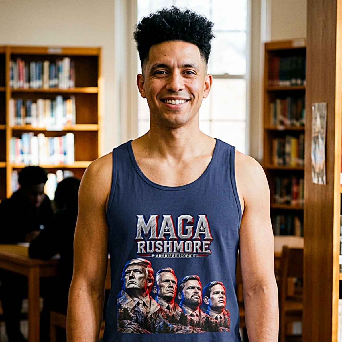 MAGA Rushmore Tank Top | American Icons Patriotic Shirt