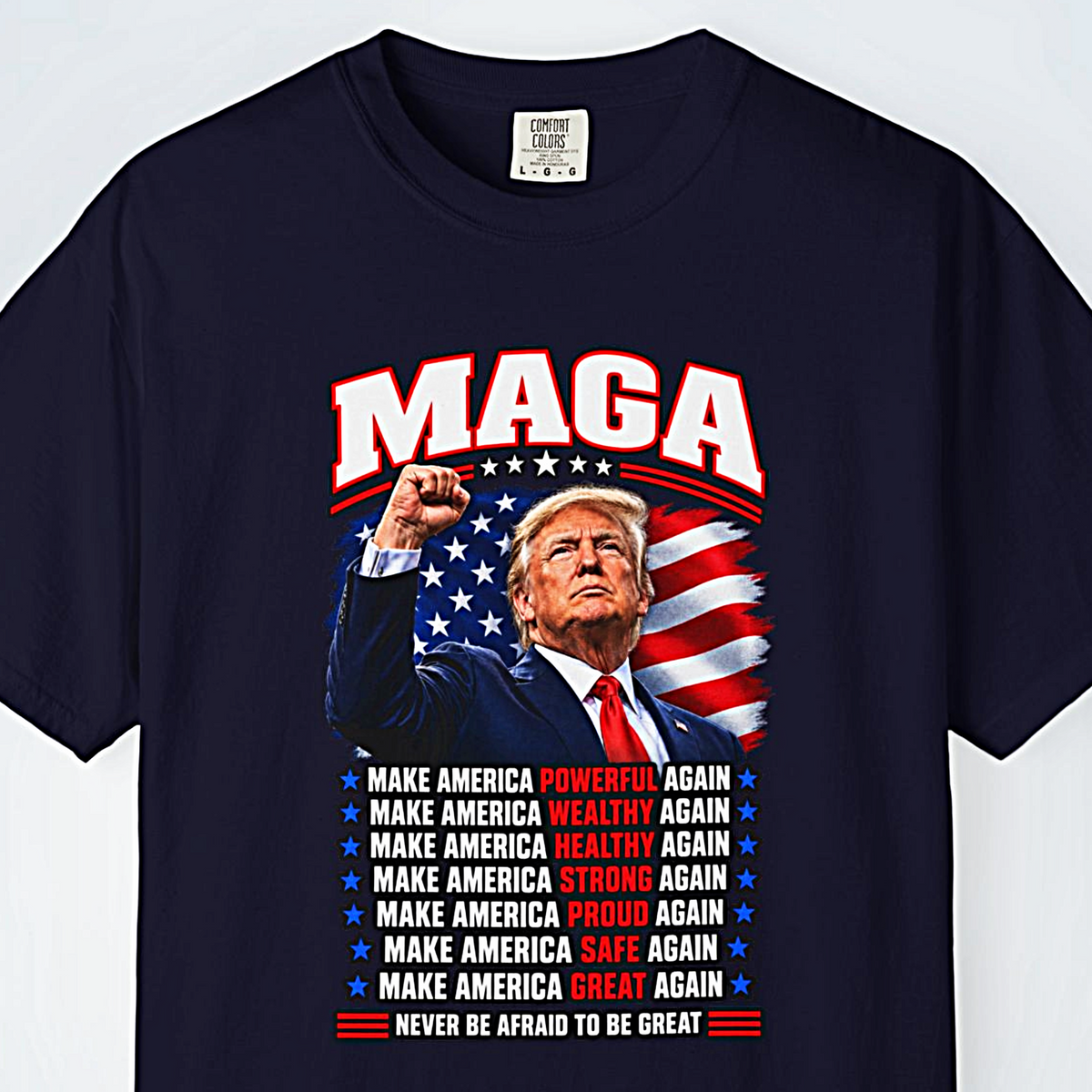 MAGA Trump Fist Pump T-Shirt | Make America Great Again Patriotic Shirt