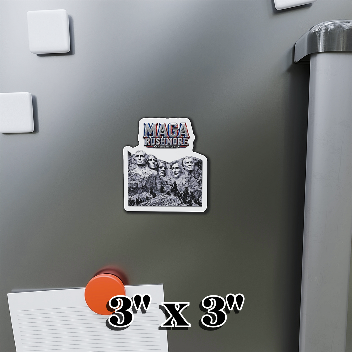 Trump Fridge Magnet | MAGA Rushmore Die-Cut Vinyl