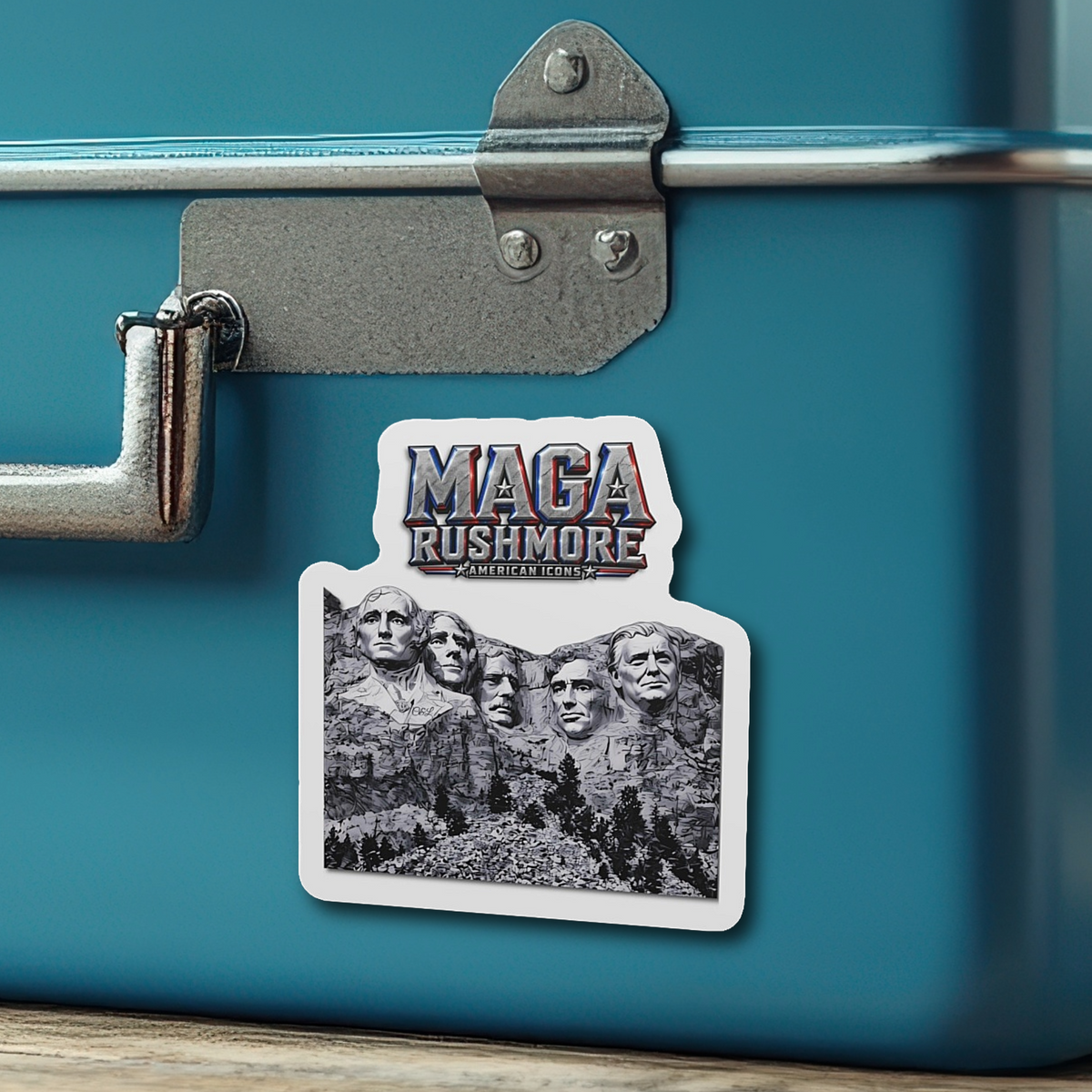 Trump Fridge Magnet | MAGA Rushmore Die-Cut Vinyl