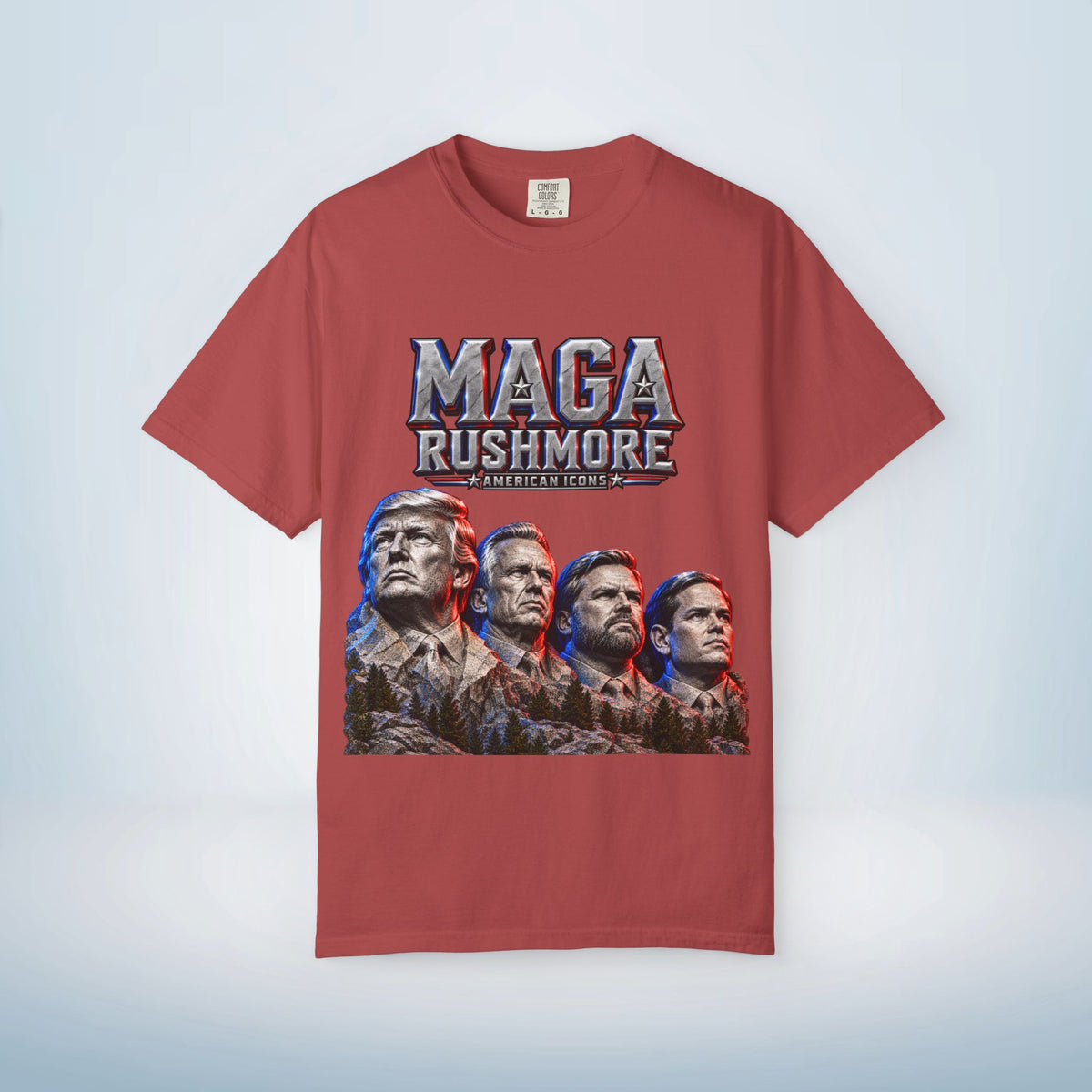 MAGA Rushmore American Icons Crewneck T-Shirt