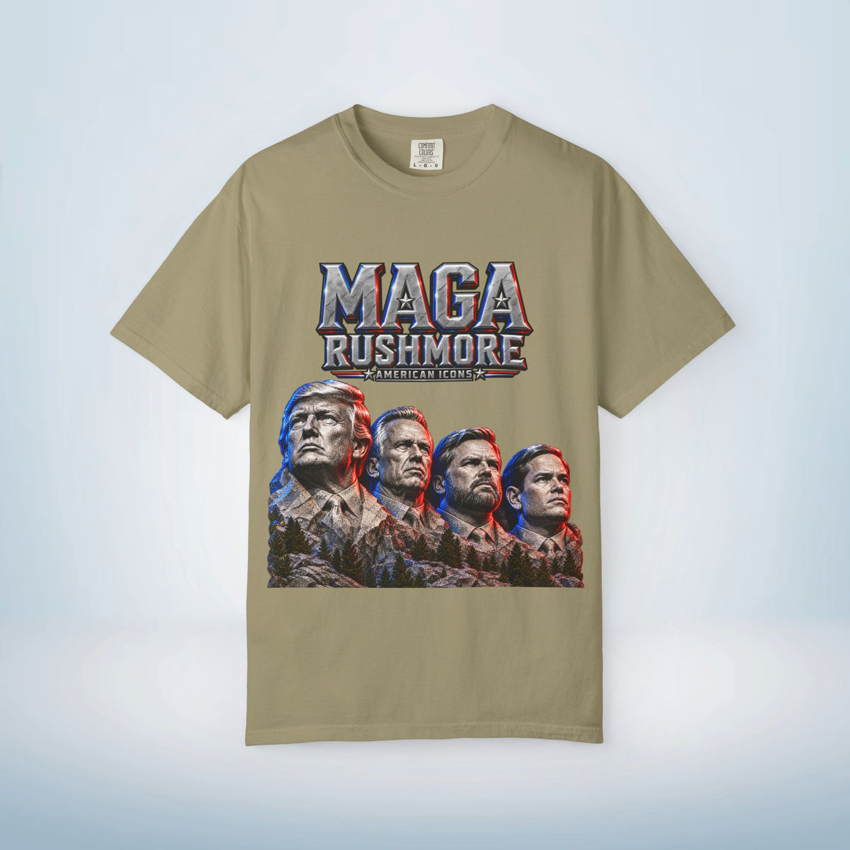 MAGA Rushmore American Icons Crewneck T-Shirt