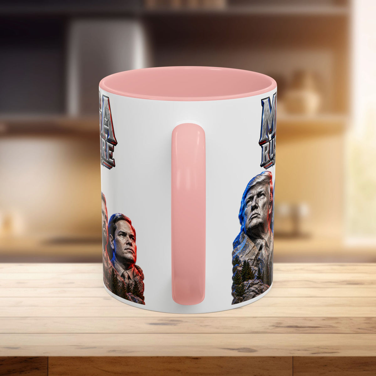 MAGA Rushmore Accent Mug | Trump American Icons Ceramic Coffee Cup
