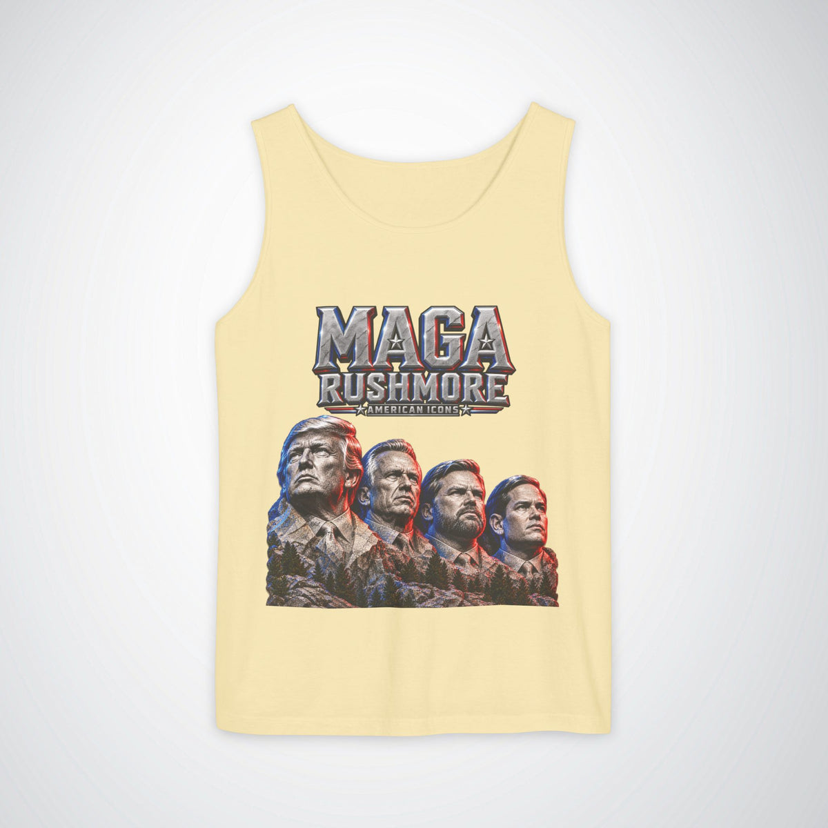 MAGA Rushmore Tank Top | American Icons Patriotic Shirt