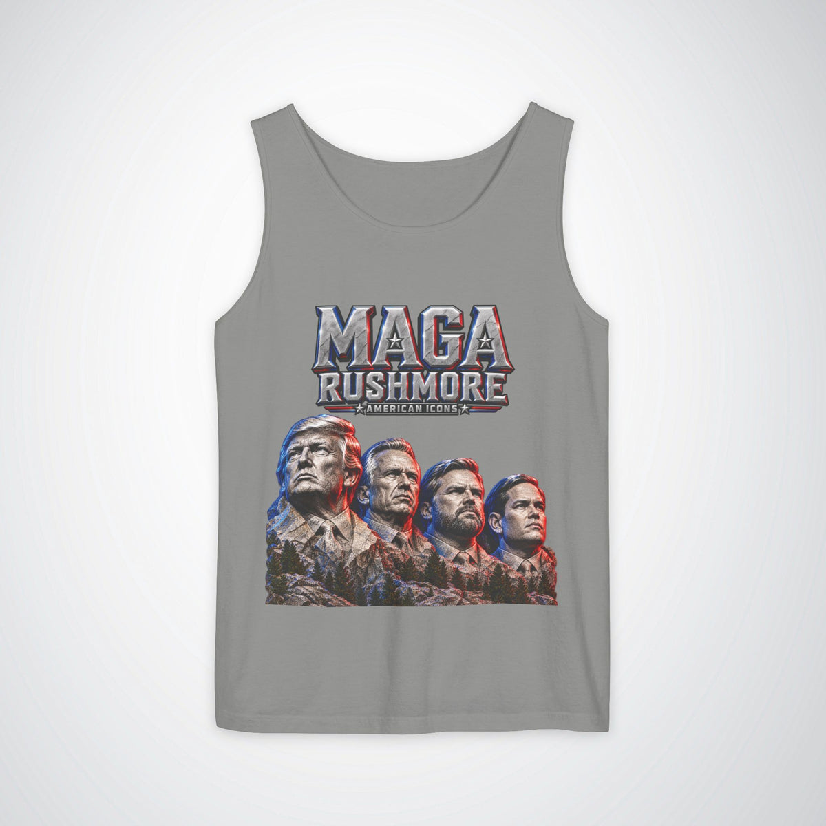MAGA Rushmore Tank Top | American Icons Patriotic Shirt
