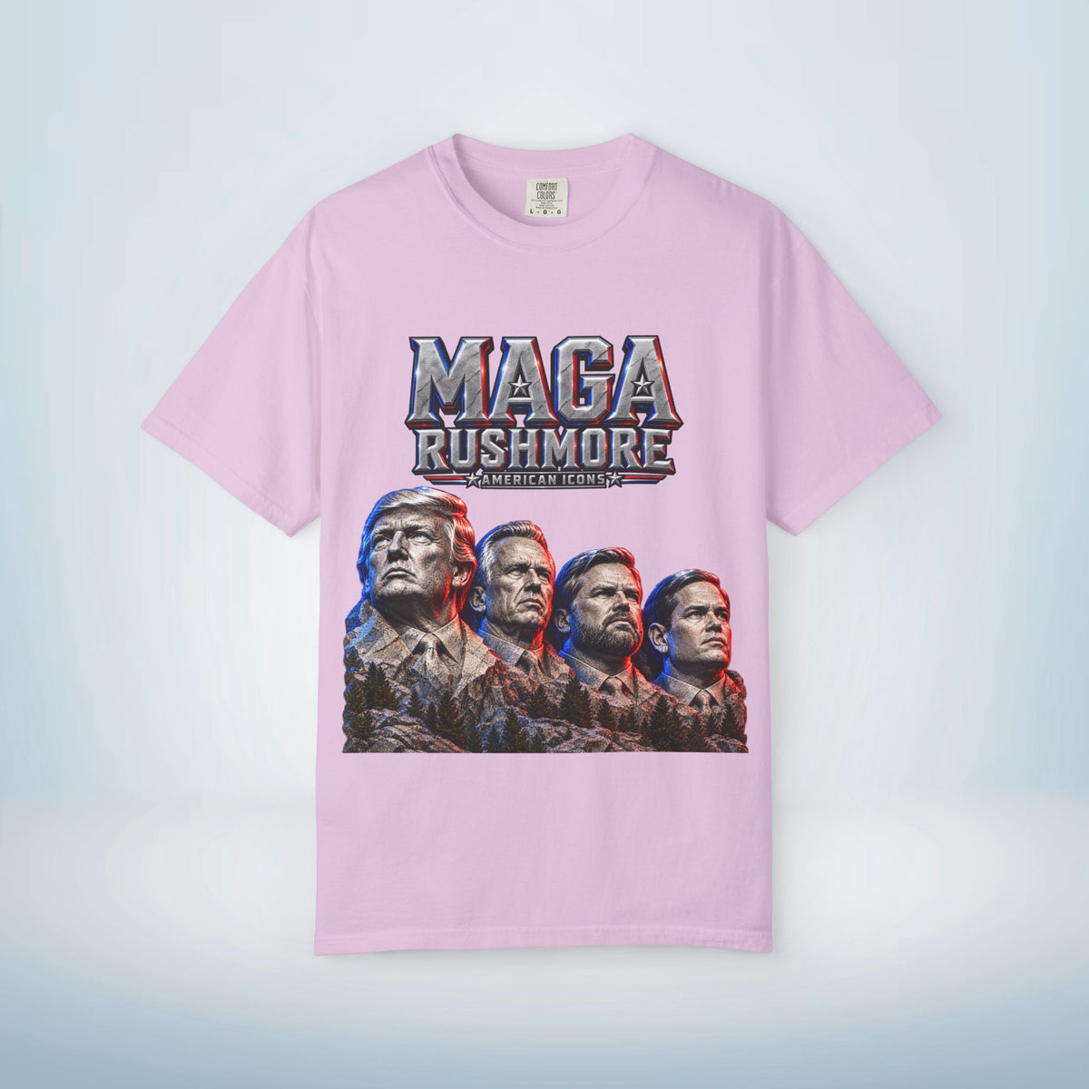 MAGA Rushmore American Icons Crewneck T-Shirt