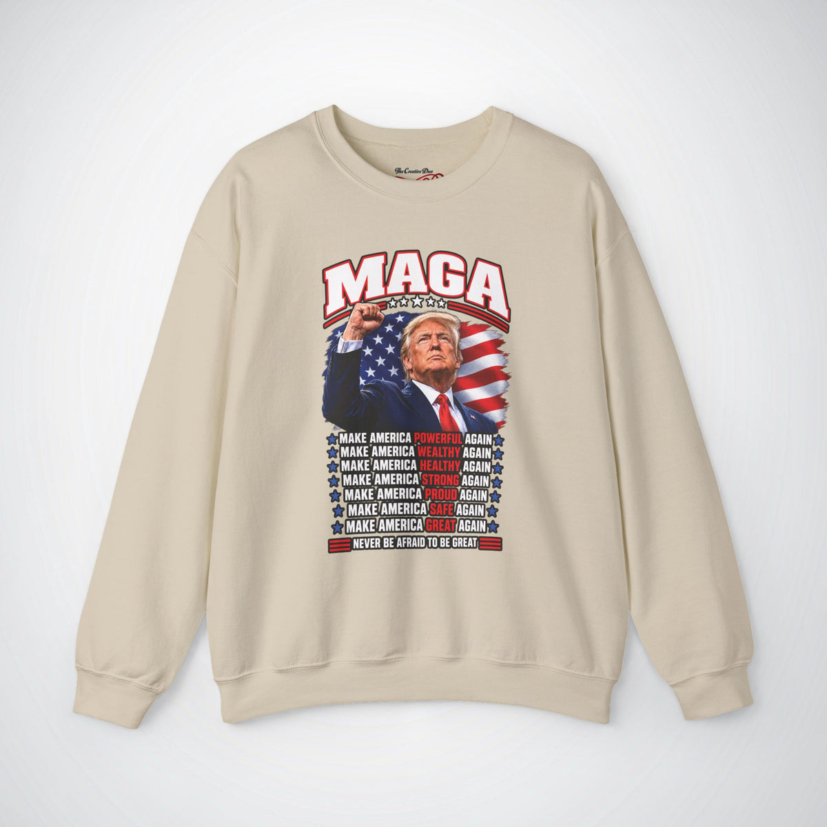 Trump MAGA Make America Great Again Fist Raise Patriotic Sweatshirt
