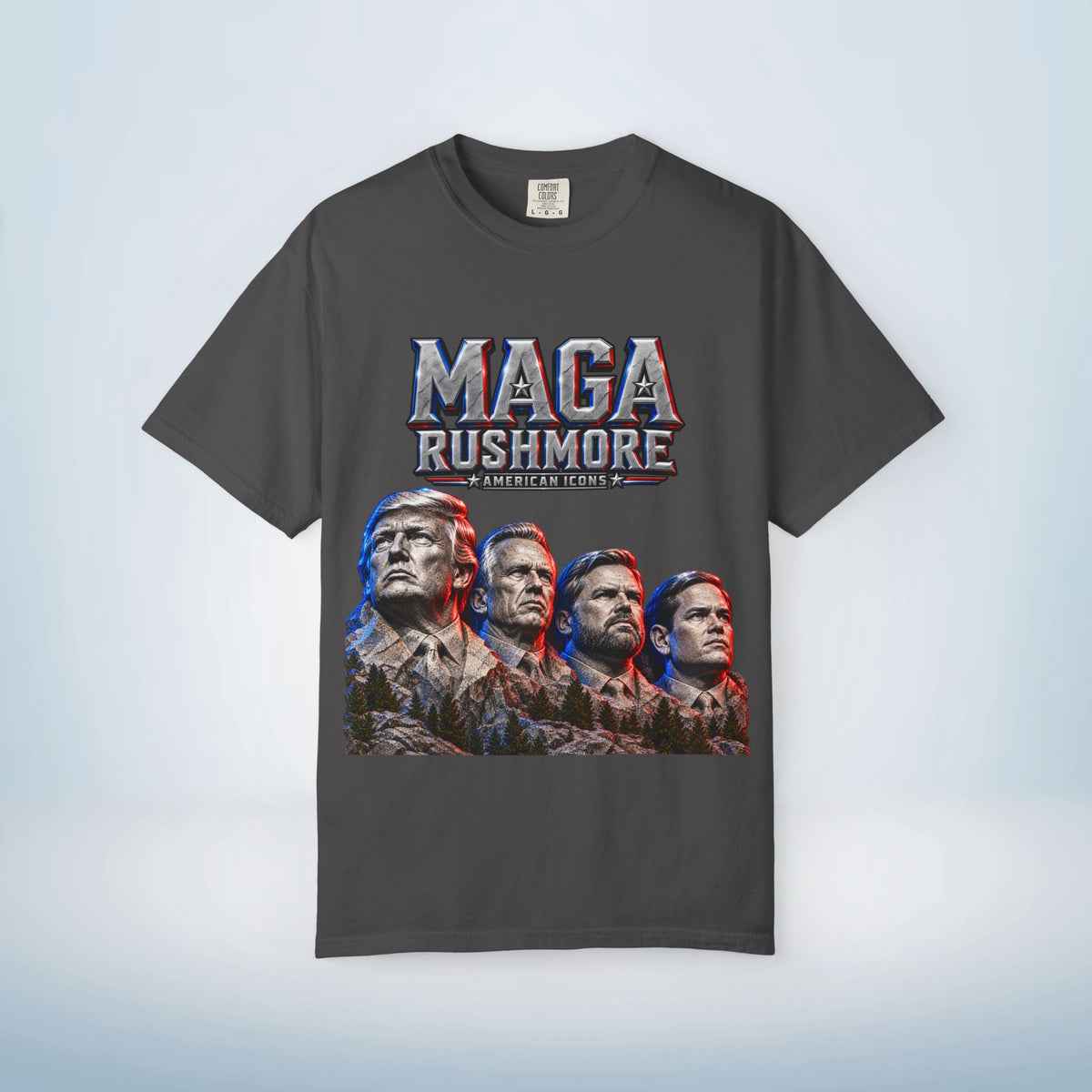 MAGA Rushmore American Icons Crewneck T-Shirt
