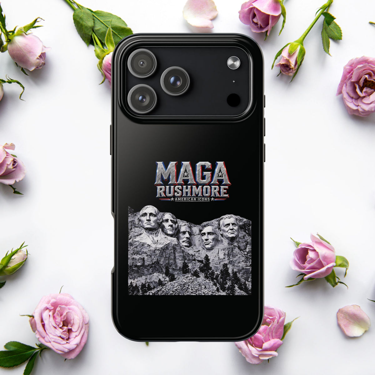 MAGA Rushmore Phone Case | Trump on Mount Rushmore iPhone & Samsung Case