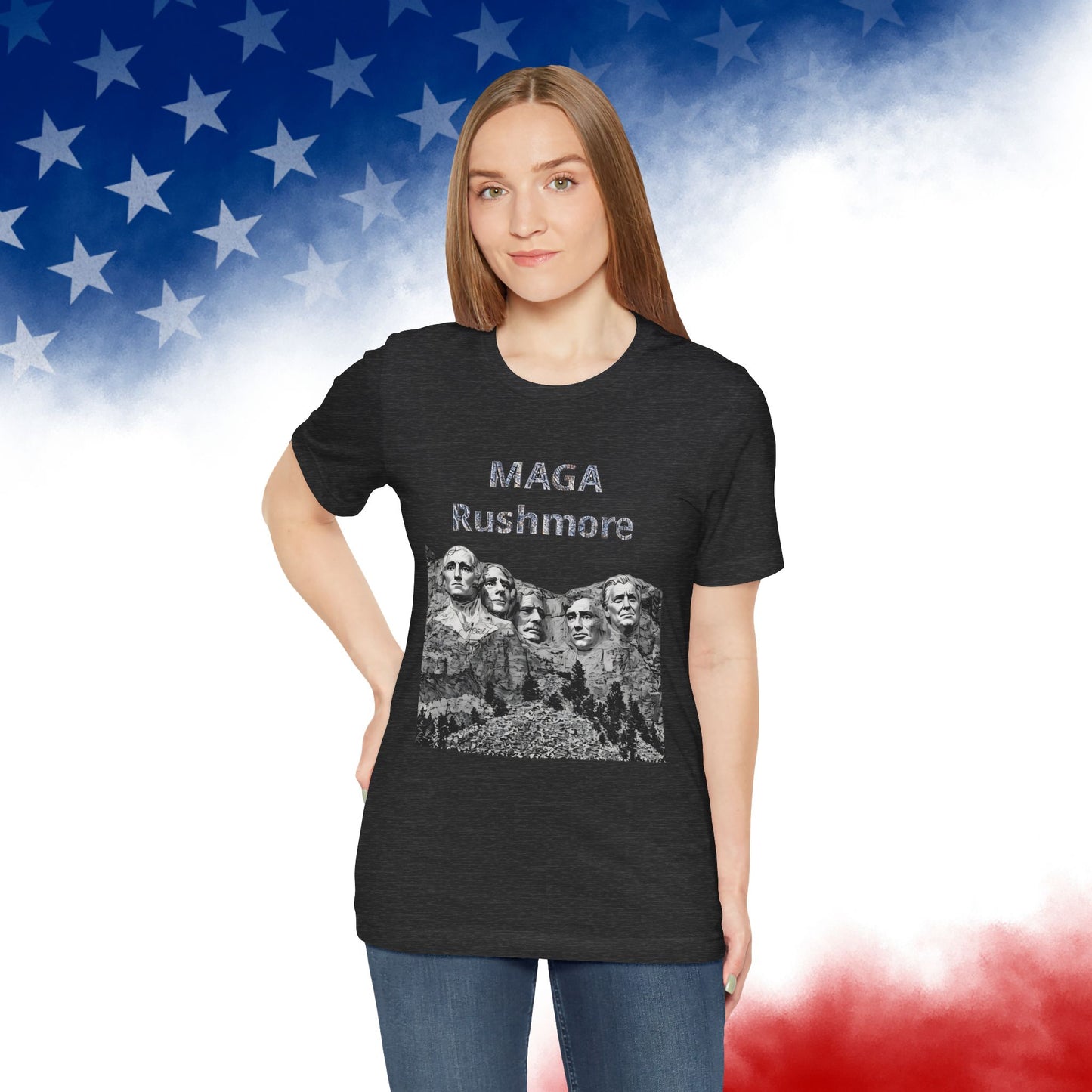MAGA Rushmore T-Shirt — Patriotic Political Cotton Tee