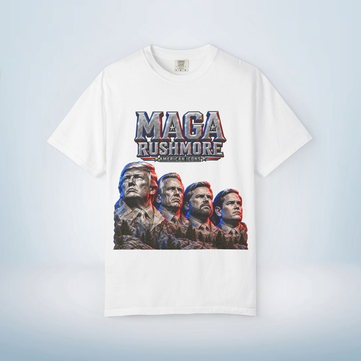 MAGA Rushmore American Icons Crewneck T-Shirt