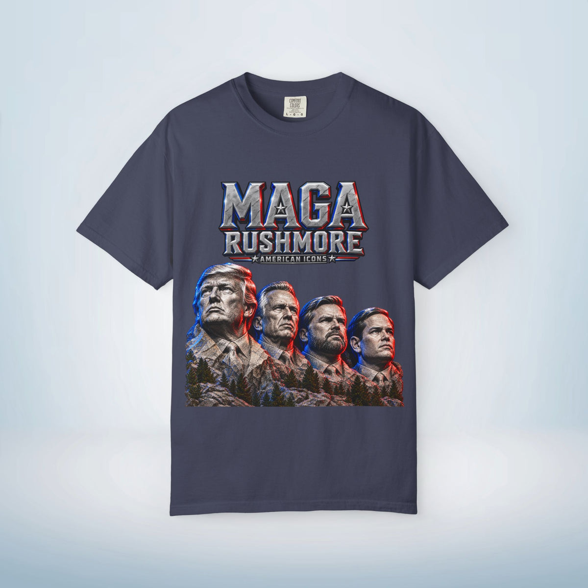 MAGA Rushmore American Icons Crewneck T-Shirt